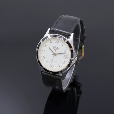Image GUB Glashütte/SA Armbanduhr in Stahl, Deutschland/Schweiz 1990er Jahre, Automatik, ...