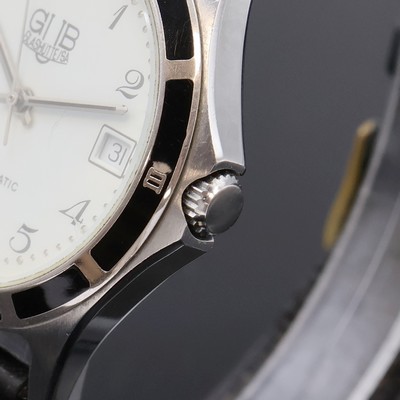 27070189b - GUB Glashütte/SA Armbanduhr in Stahl, Deutschland/Schweiz 1990er Jahre, Automatik, ...