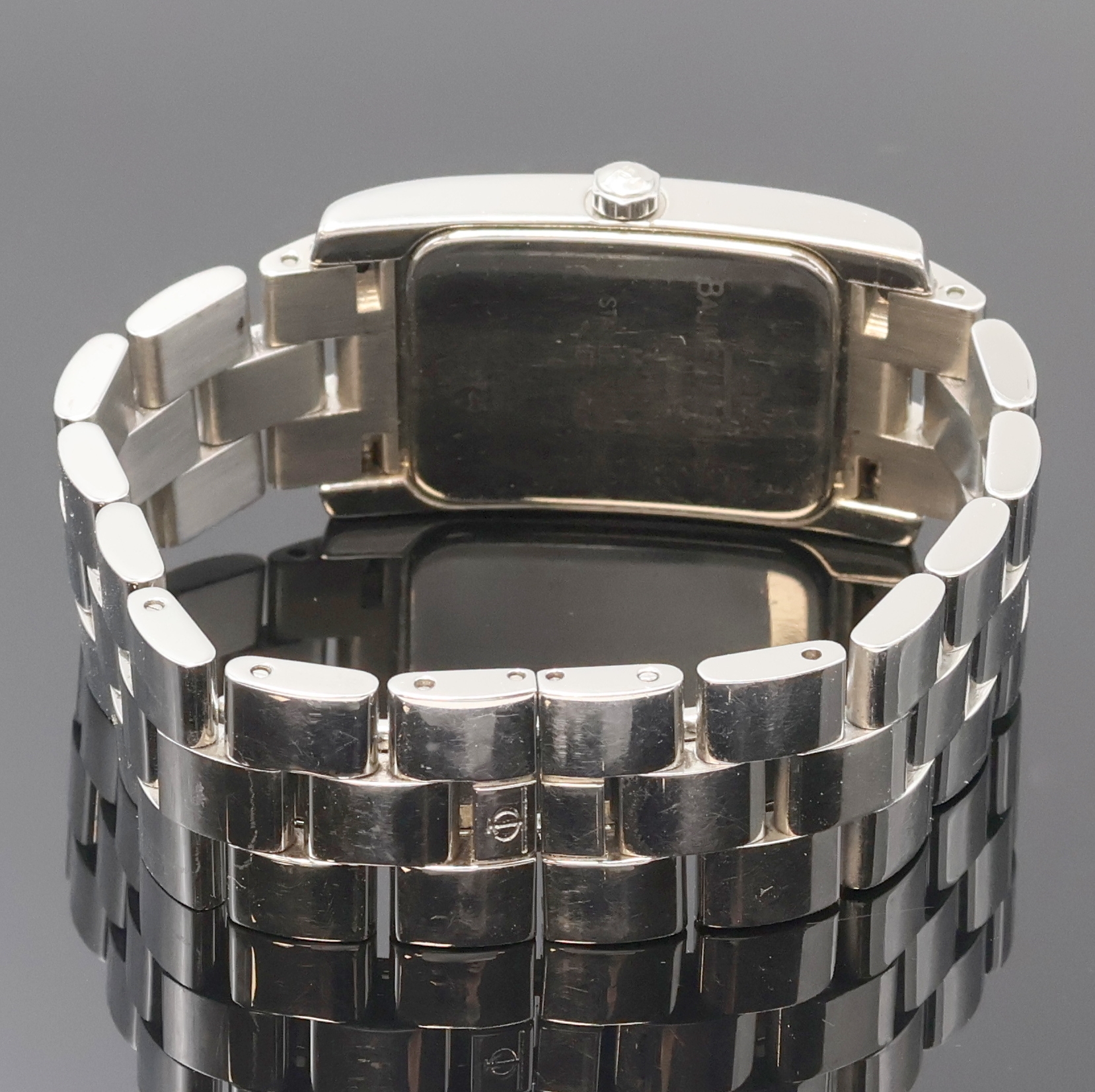 Detail b: BAUME & MERCIER Armbanduhr Serie Hampton in Stahl Referenz MV45063, quarz, Schweiz um 2010, 2-teil. Edelstahlgeh. inkl. Gliederband m. dopp. ...
