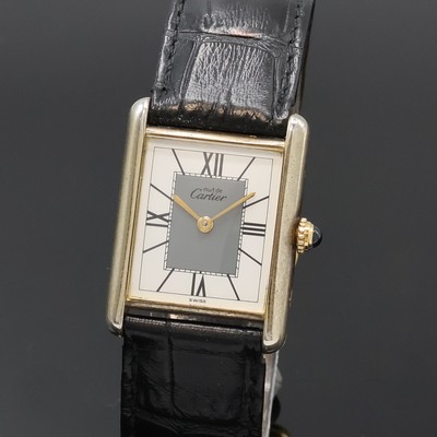 27070344a - CARTIER Damenarmbanduhr Tank Vermeil Referenz 590005, Schweiz um 1995, quarz, 2-teil., ...