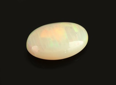 Image Loser weißer Opal, 9.06 ct, Fundort: Äthiopien, Maße ca. 19.6 x 14.2 x 6.5 mm, ...