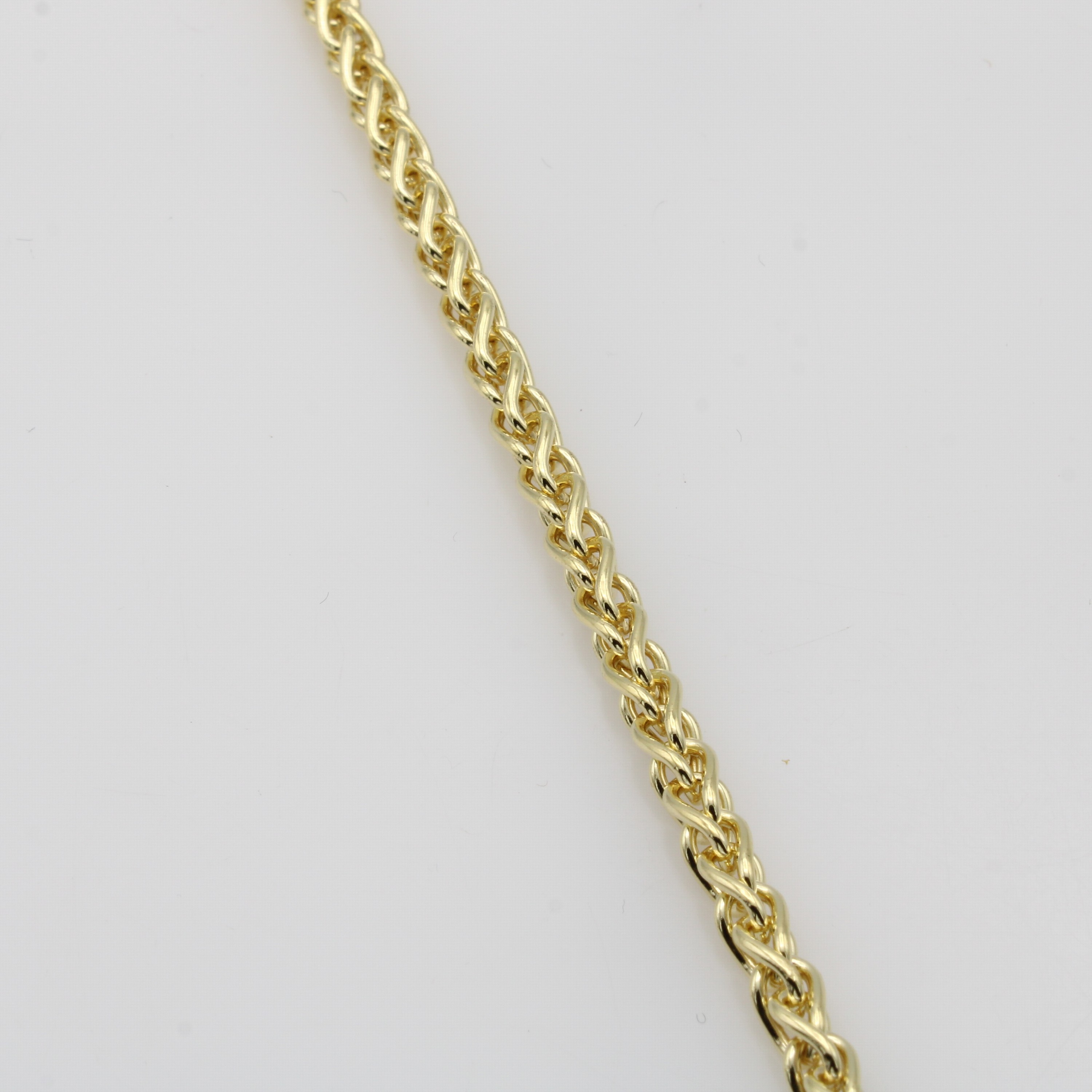 Image 27070501 - Gliederarmband, GG 585/000, Karabinerschl., B. ca. 4 mm, L. ca. 19 cm