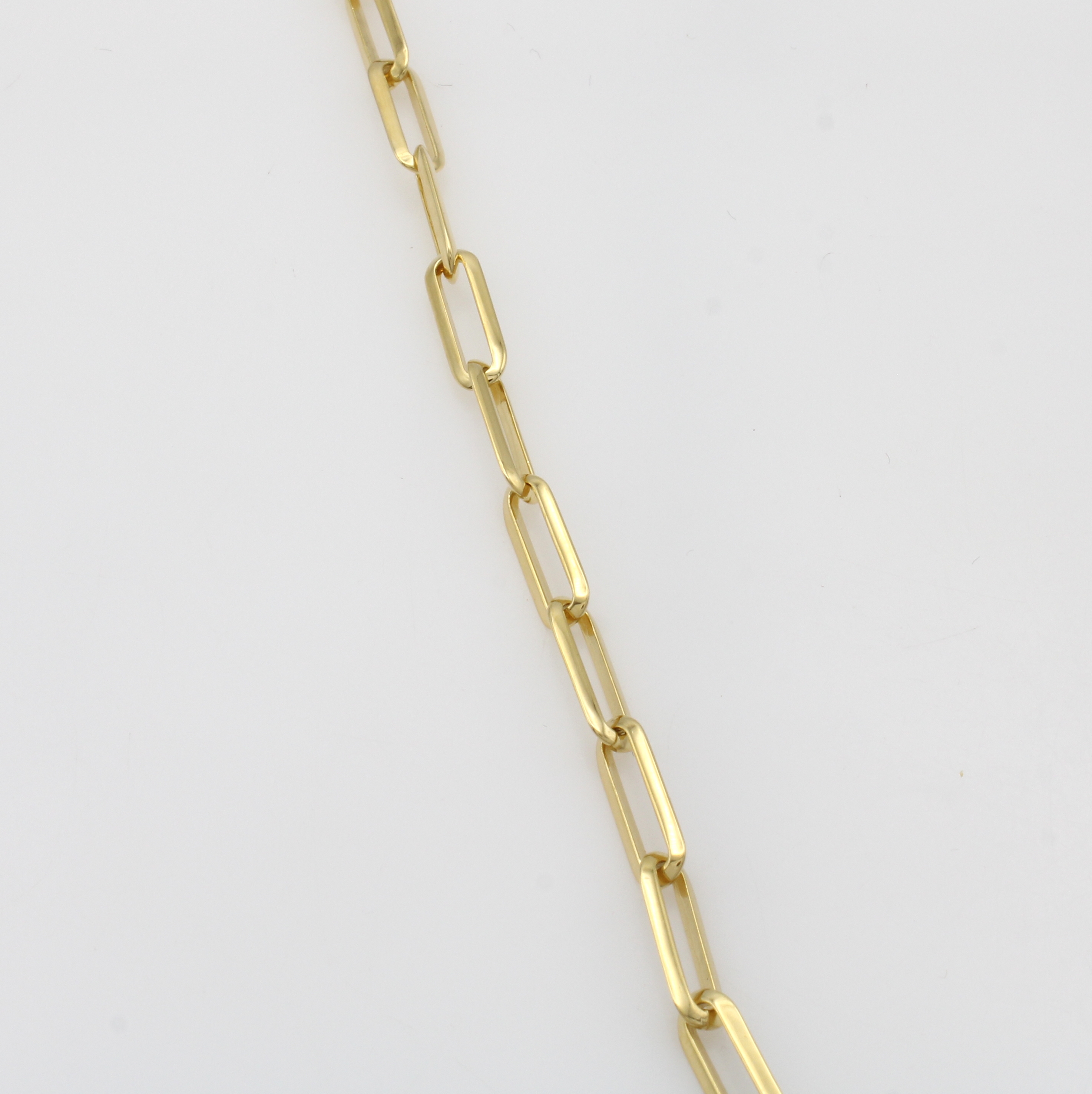 Image 27070514 - Armband im Paperclipdesign, GG 585/000, Karabinerschl., L. ca. 19 cm