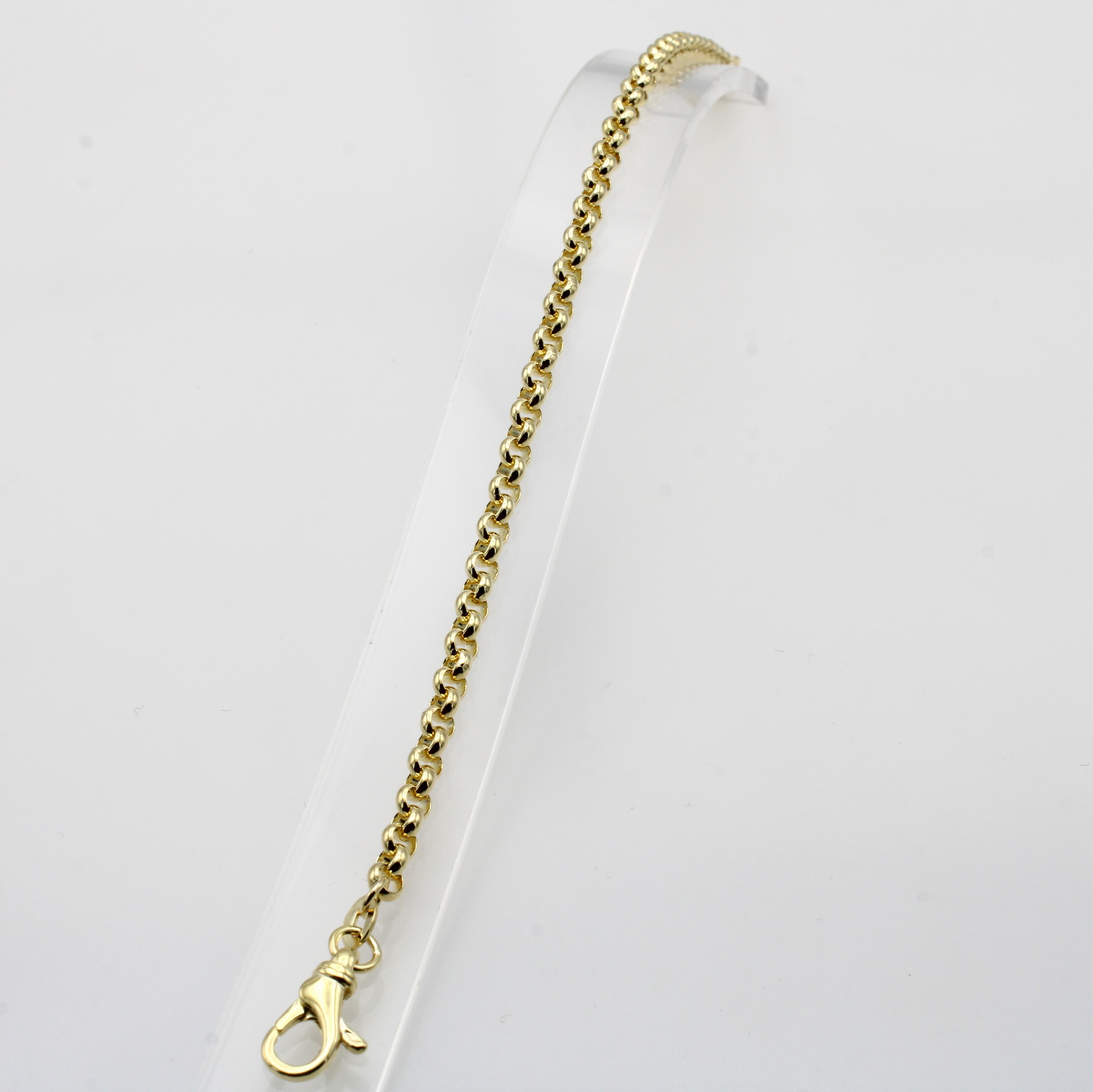 Image 27070518 - Erbsarmband, GG 585/000, Karabinerschl., B. ca. 3.5 mm, L. ca. 19 cm