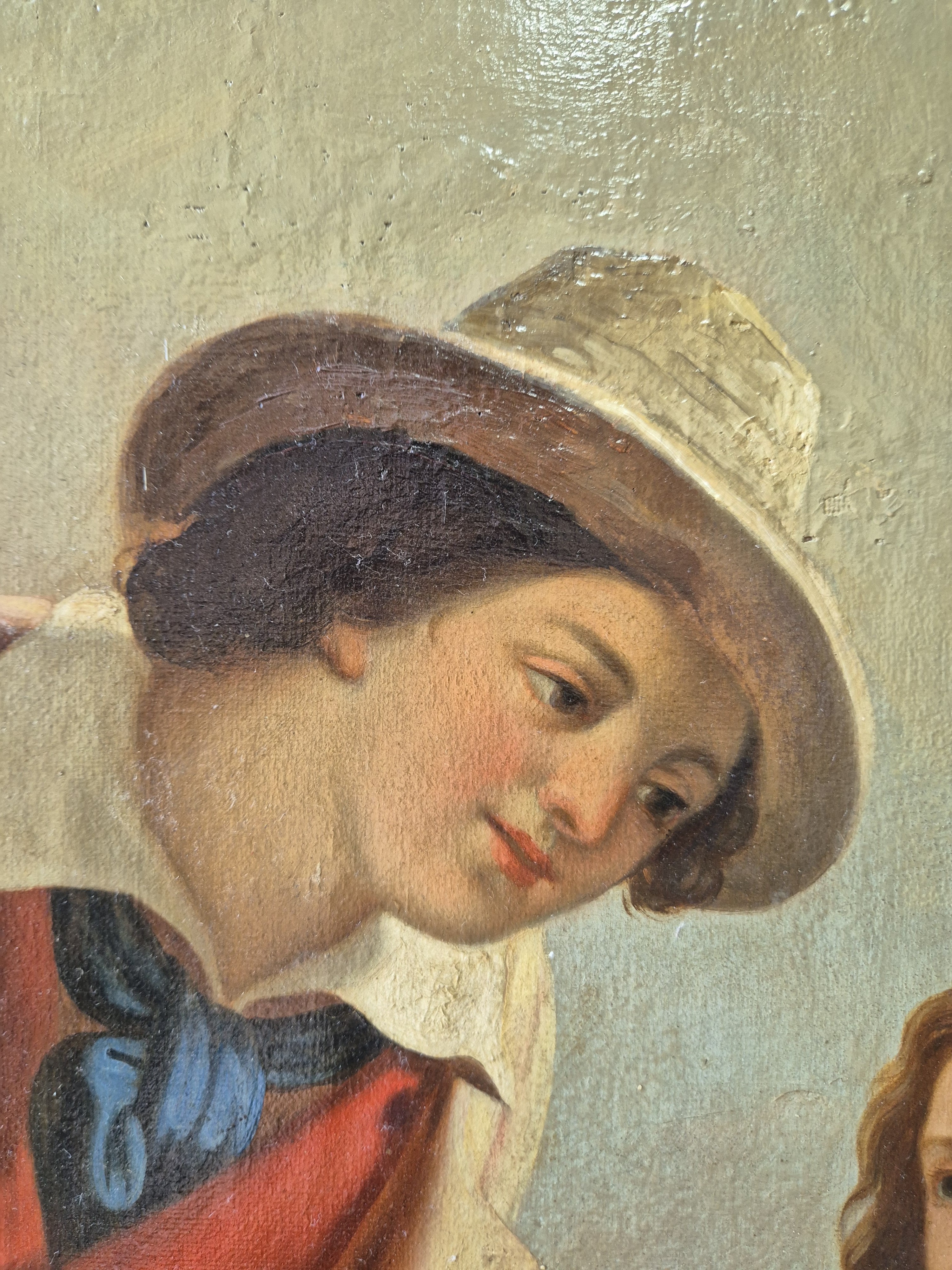Detail a: Italienische Schule des 19.Jh., nach Achille Leonardi (1800-1870), nach dem Original "Linda di Chammonid", Öl/Lwd, unsigniert, ...