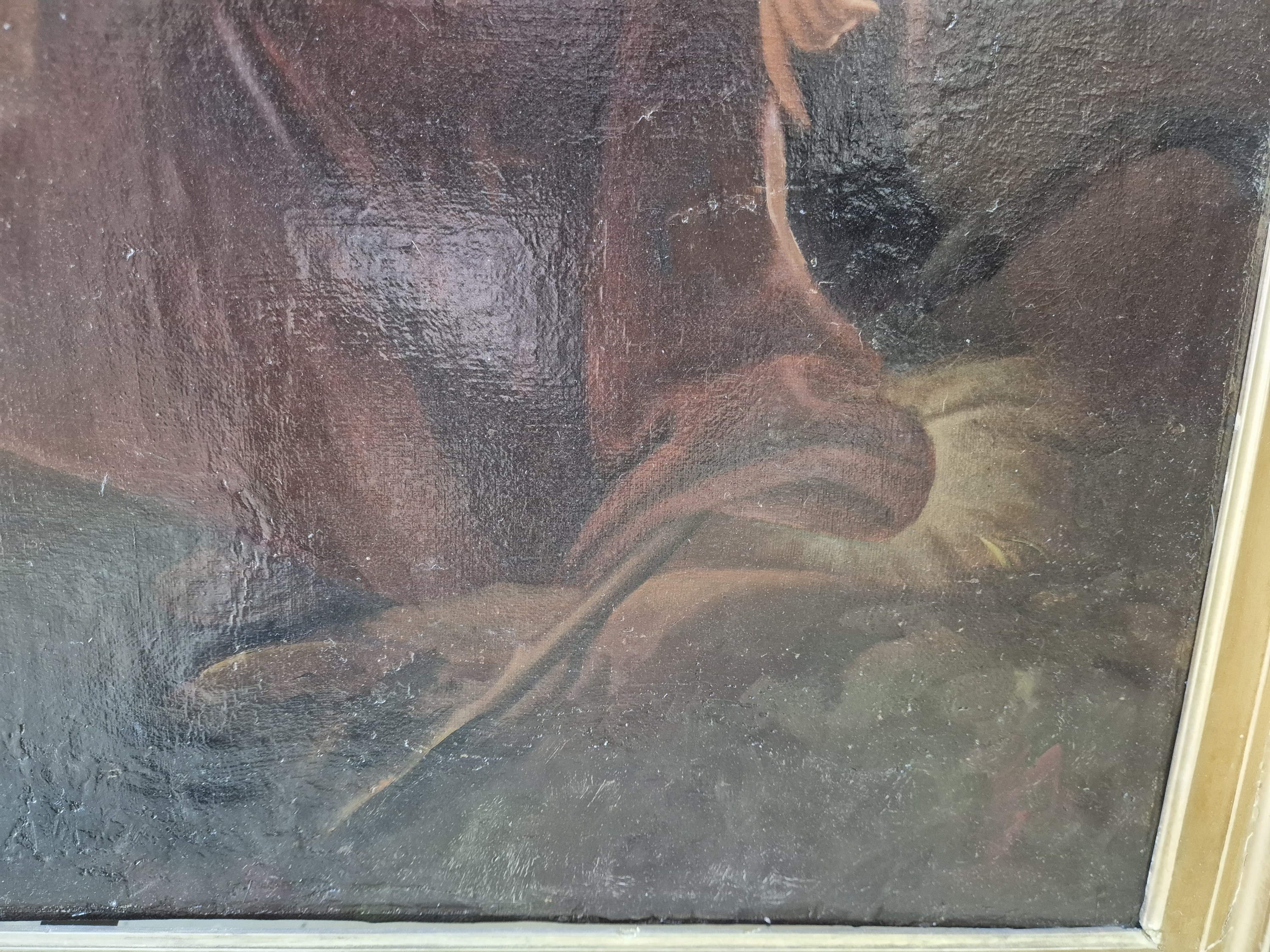 Detail d: Italienische Schule des 19.Jh., nach Achille Leonardi (1800-1870), nach dem Original "Linda di Chammonid", Öl/Lwd, unsigniert, ...
