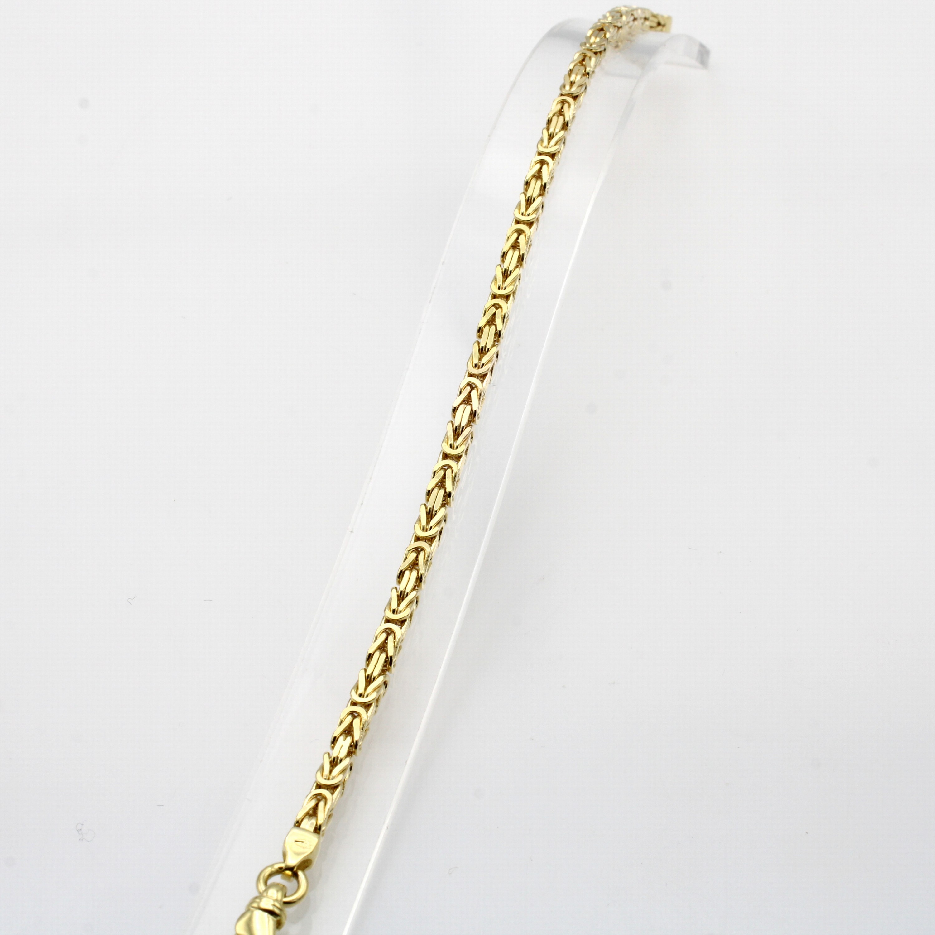 Image 27070580 - Königskettenarmband, GG 585/000, Karabiner- schl., B. ca. 3 mm, L. ca. 19 cm