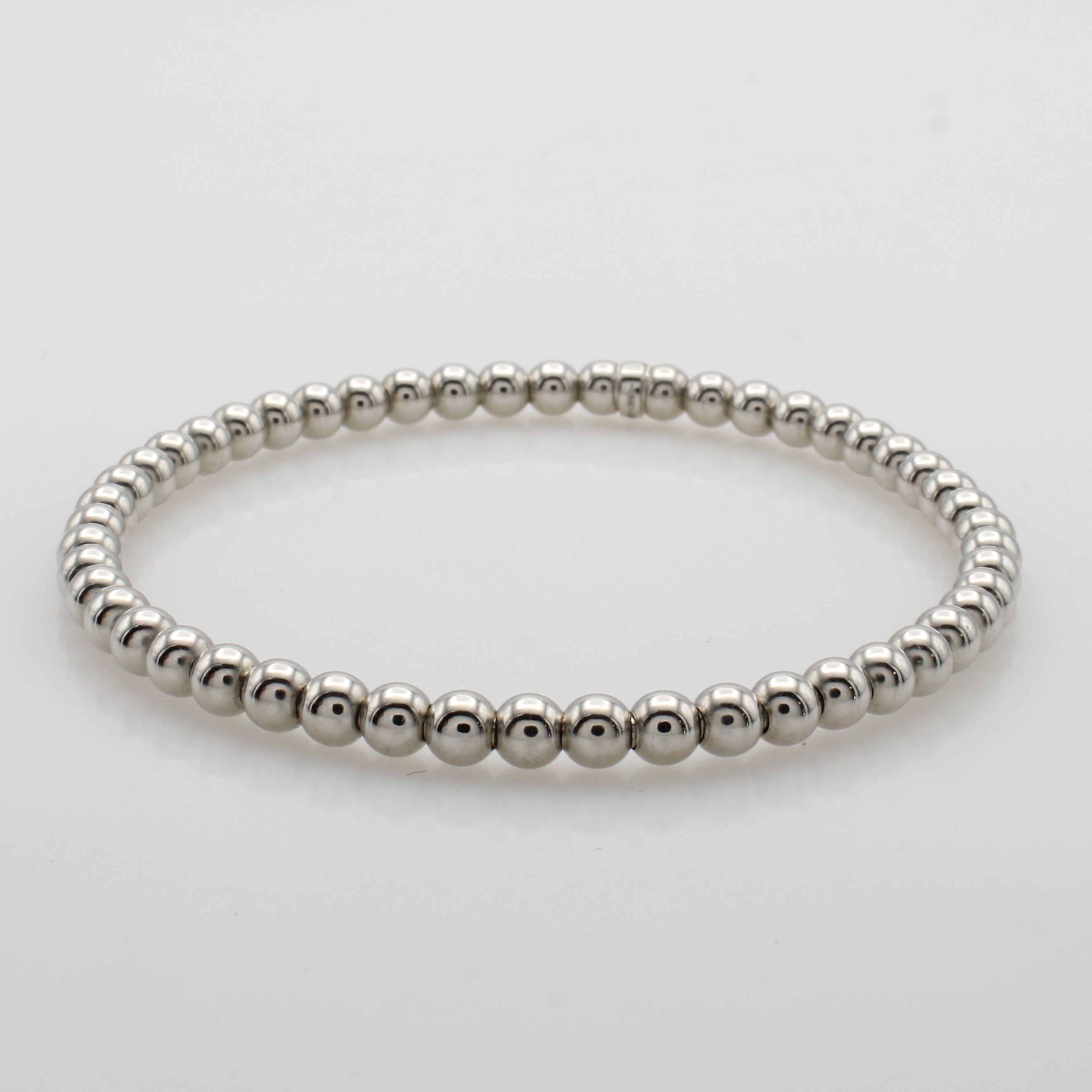 Image 27070587 - Flexibles Kugelarmband, WG 585/000, Kugeld. ca. 4 mm, D. ca. 5.5 cm