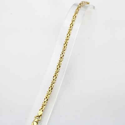 Image Königskettenarmband, GG 585/000, Karabiner- schl., B. ca. 3 mm, L. ca. 19 cm