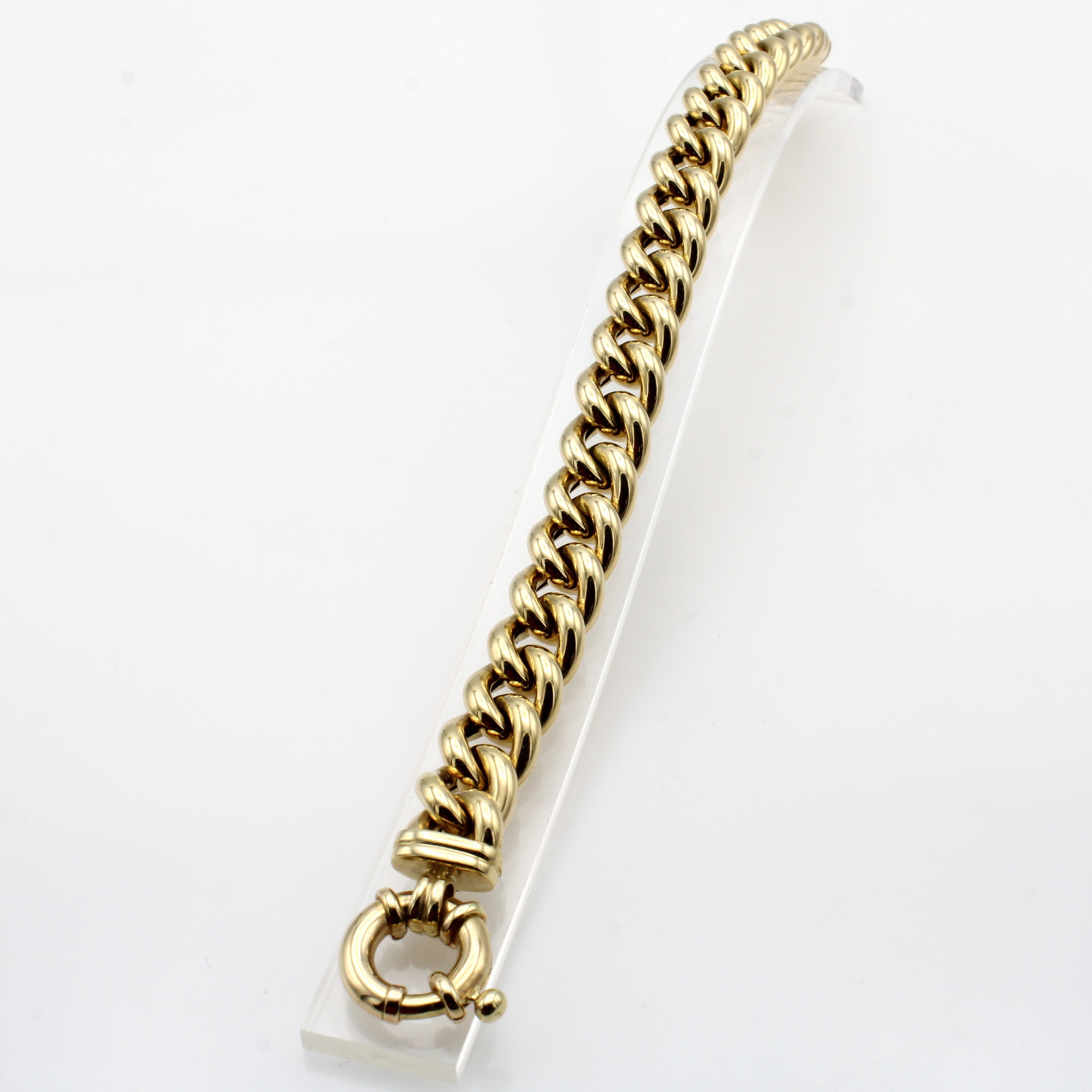 Image 27070619 - Rundpanzerarmband, GG 585/000, Federring- schl., B. ca. 10.5 mm, L. ca. 19 cm