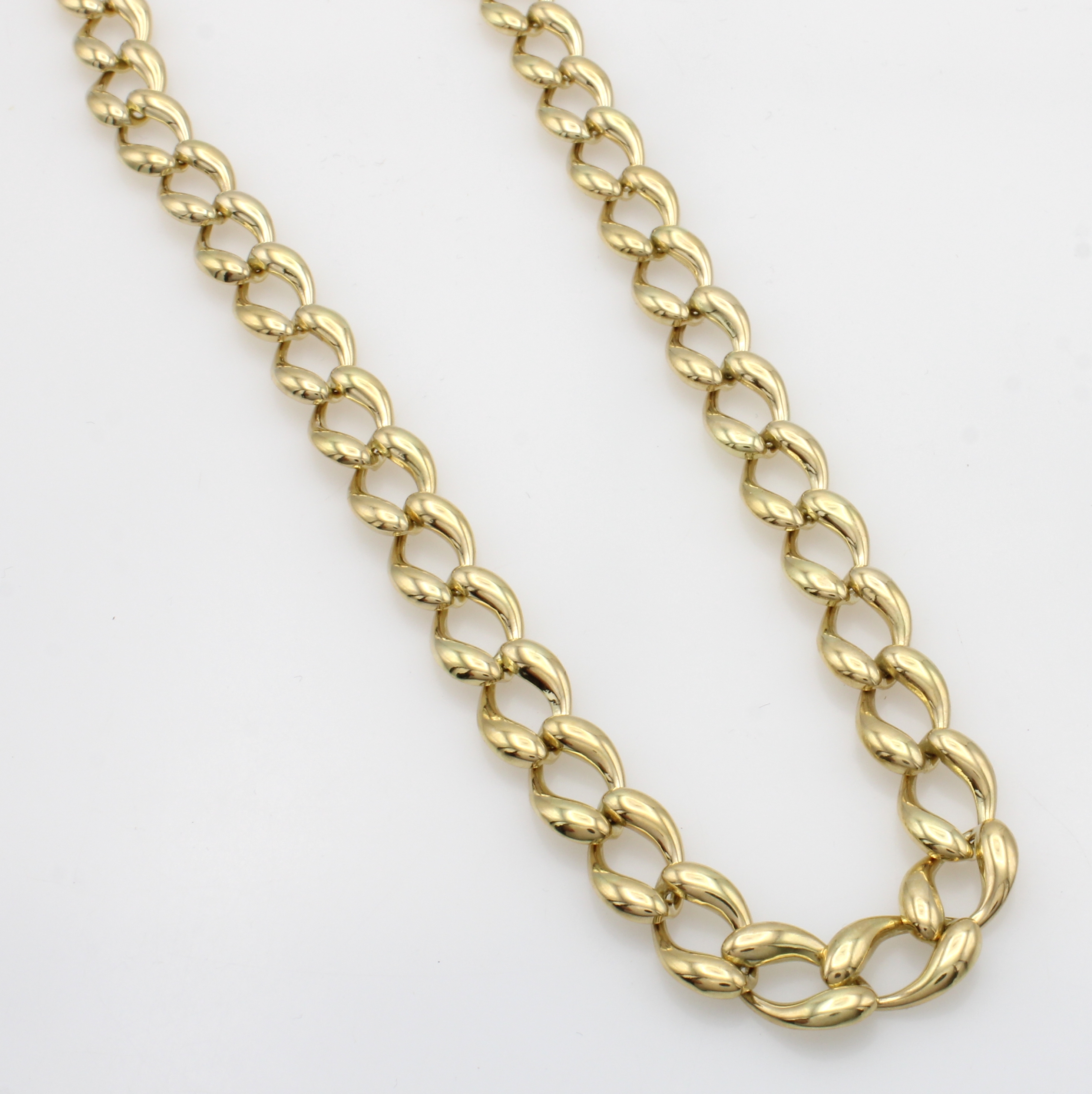 Image 27070629 - Collier, GG 585/000, Karabinerschl., B. ca. 8 mm, L. ca. 45 cm