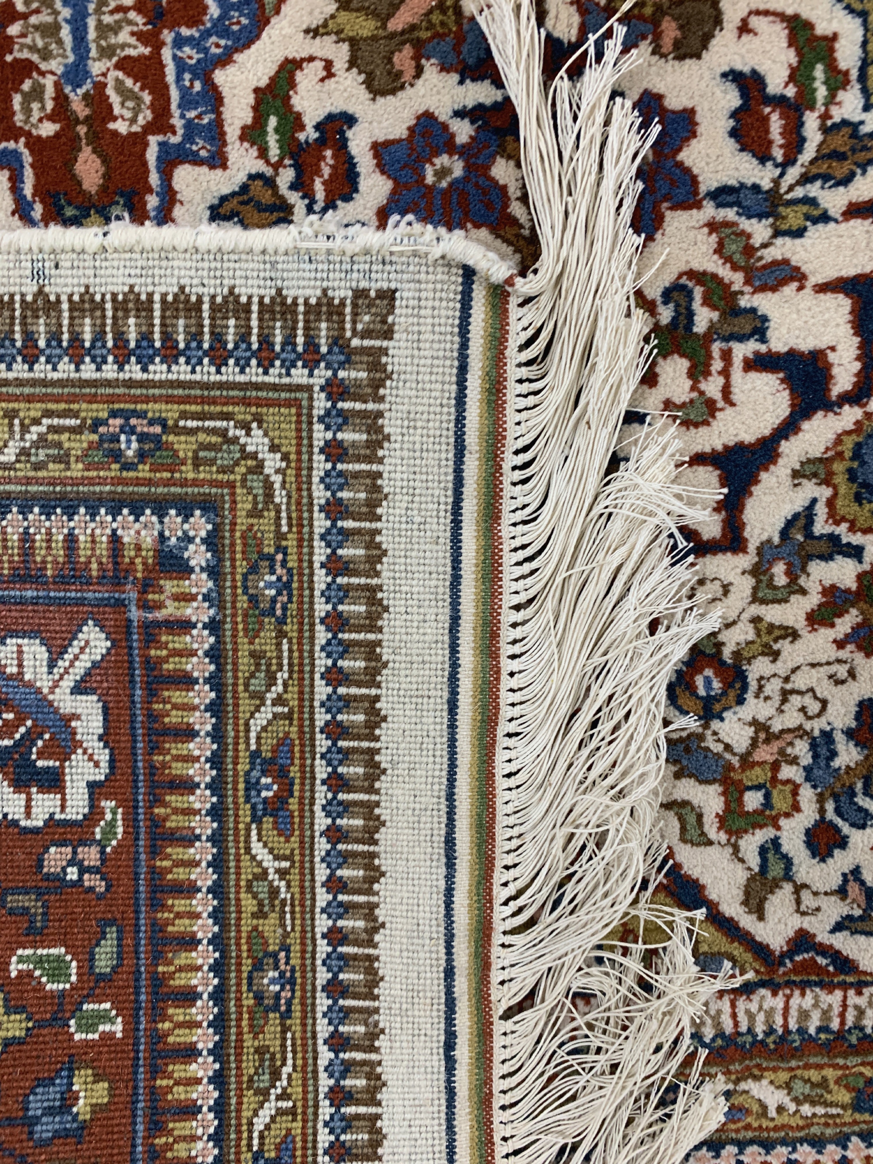 Detail i: Täbriz Tabatabai, Indien, Ende 20.Jhd, Wolle auf Baumwolle, ca. 360 x 250 cm, EHZ: 2
