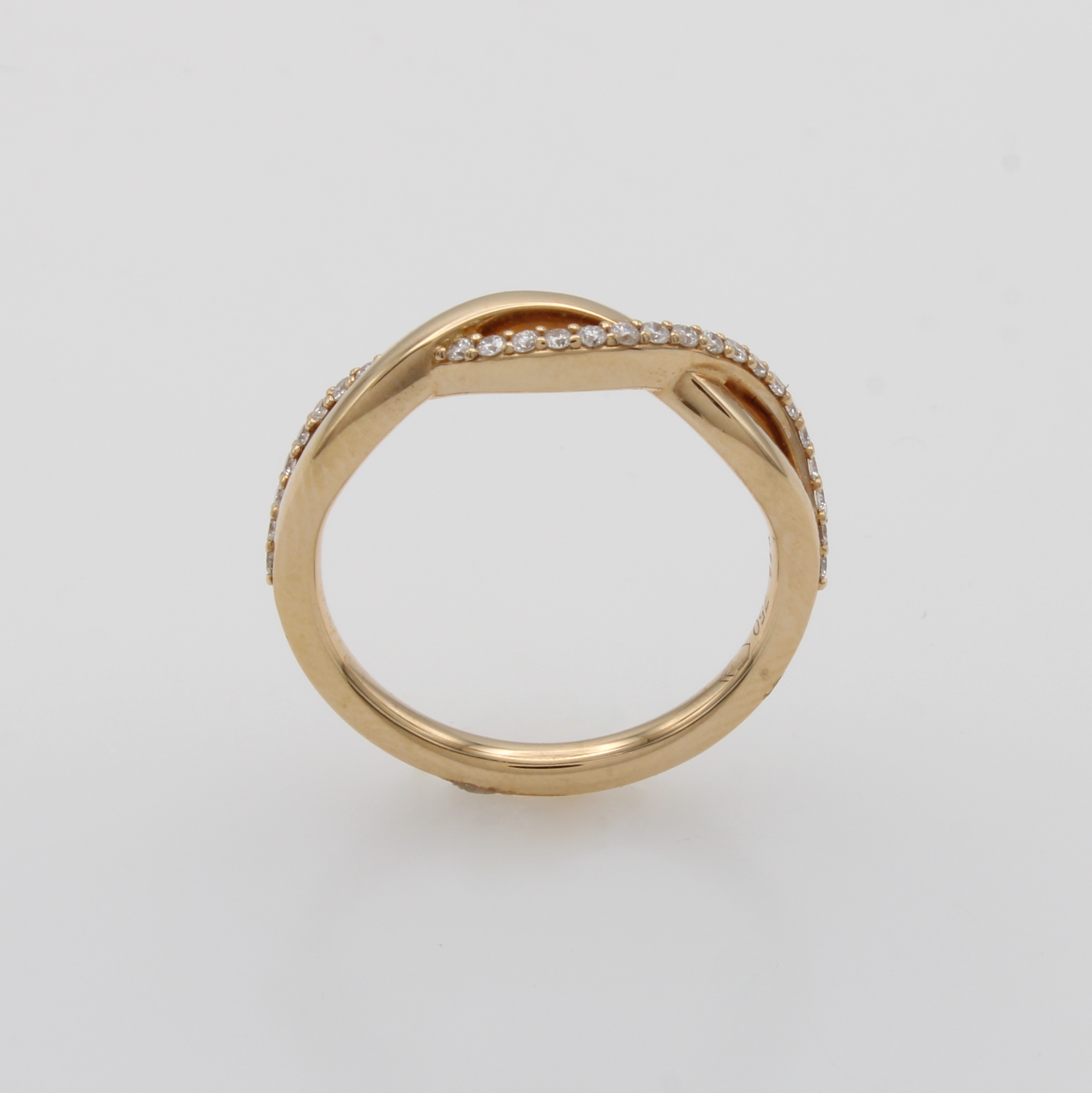 Image 27070865 - Ring mit Brillanten, RG 750/000, 27 Brill. wellenf. gef. zus. ca. 0.20 ct Weiß/si, RW ...