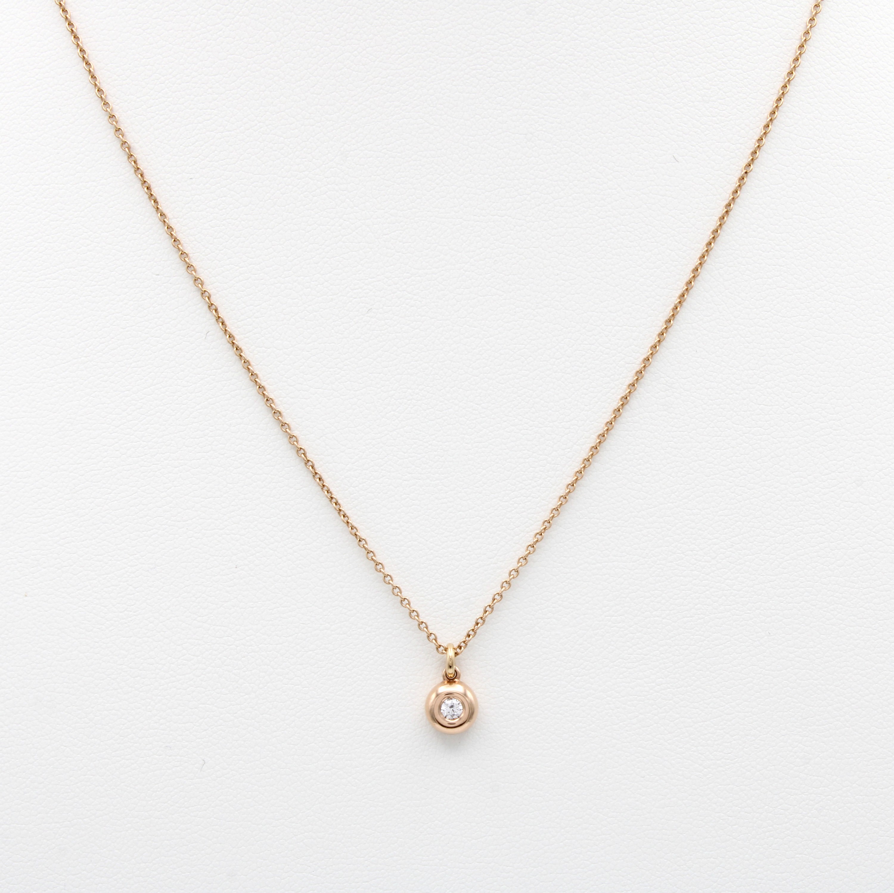 Image 27070872 - Anhänger mit Brillant an Kette, RG 585/000, Brill. ca. 0.07 ct Weiß/si, L. ca. 43 cm ...