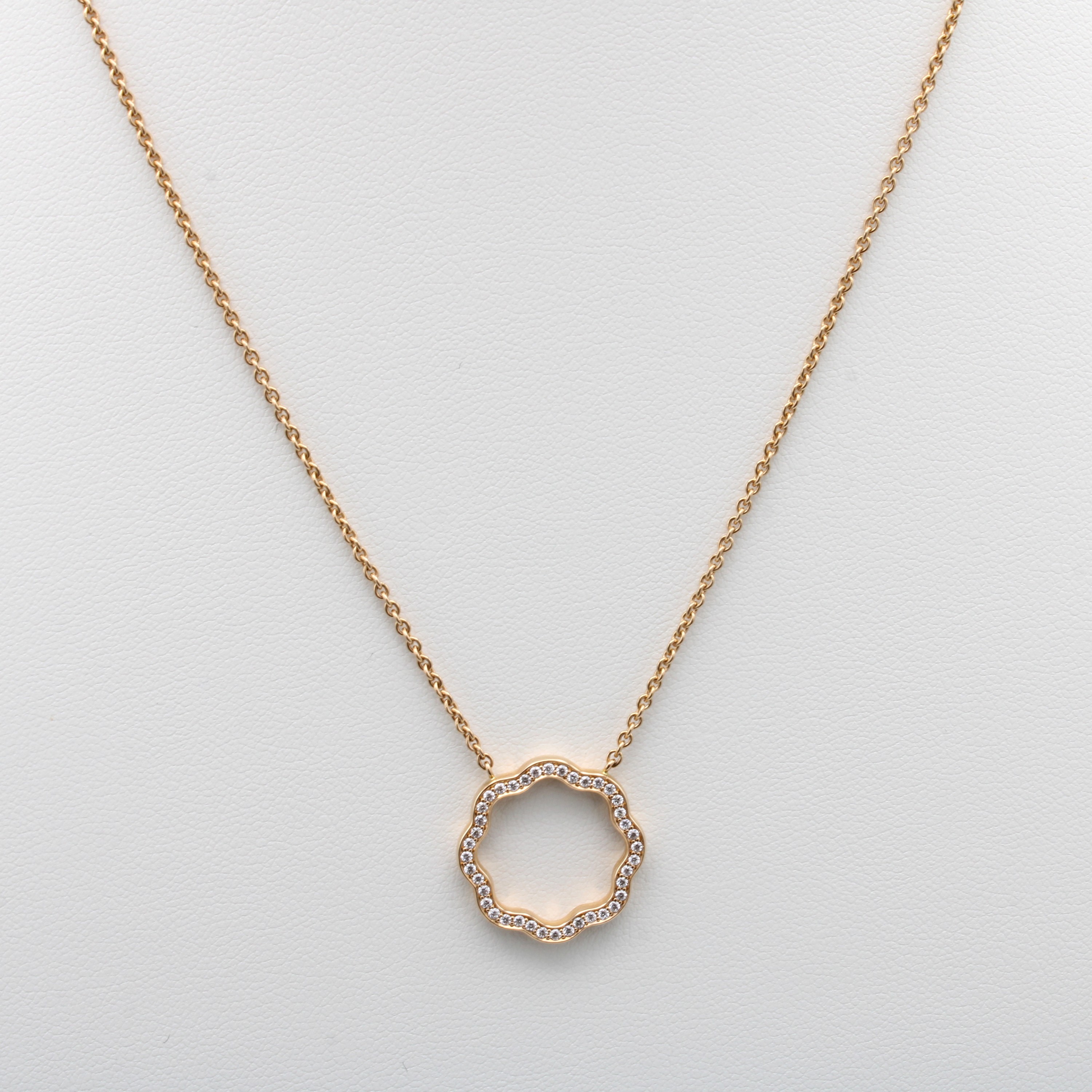 Image 27070880 - Collier mit Brillanten, RG 750/000, 40 Brill. zus. ca. 0.24 ct Weiß/si, L. ca. 43 cm ...