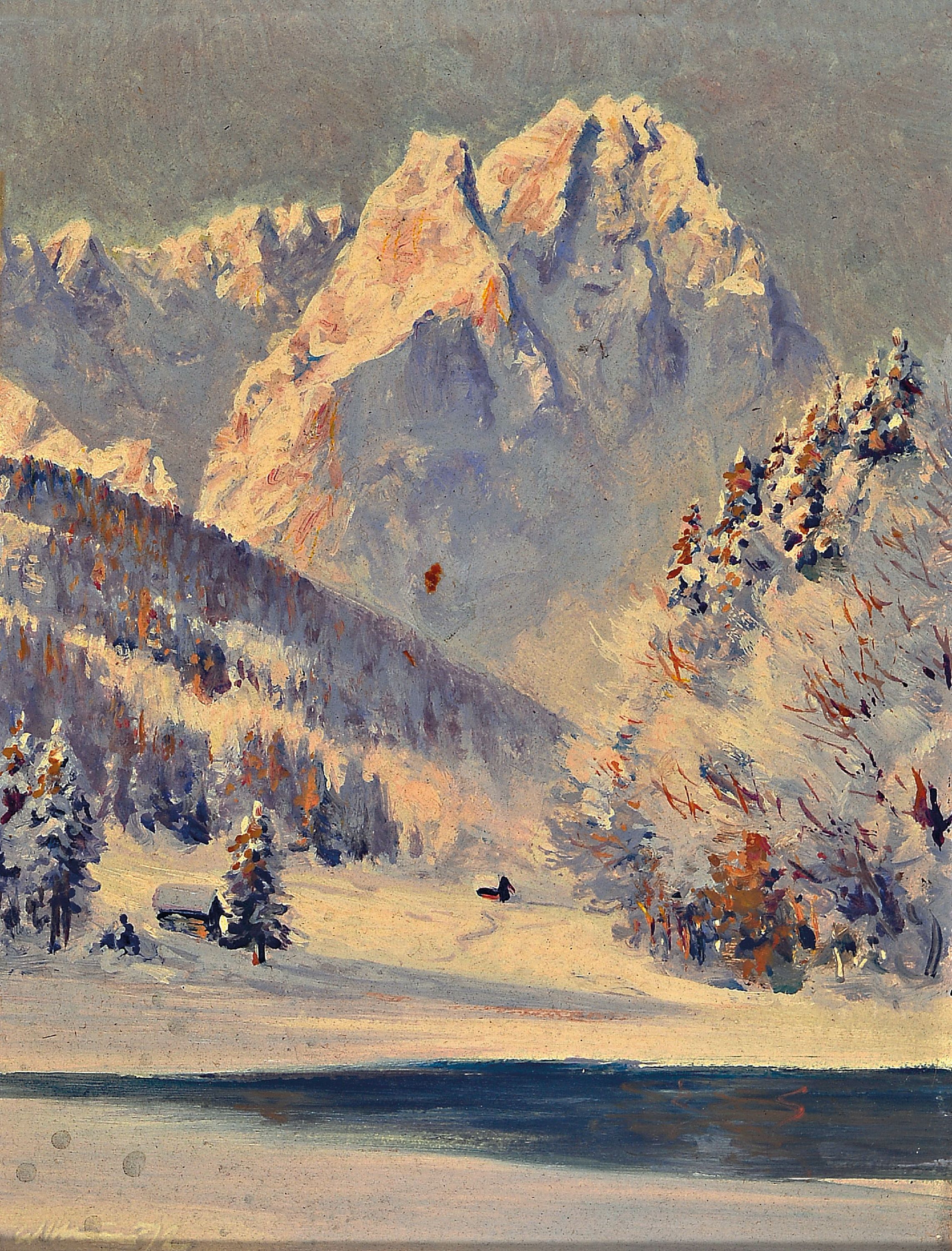 Image 27070889 - Wilhelm ´Willy´ Neumayer, 1912-1991, MünchenerSchule, Winterlandschaft, ´Die ...
