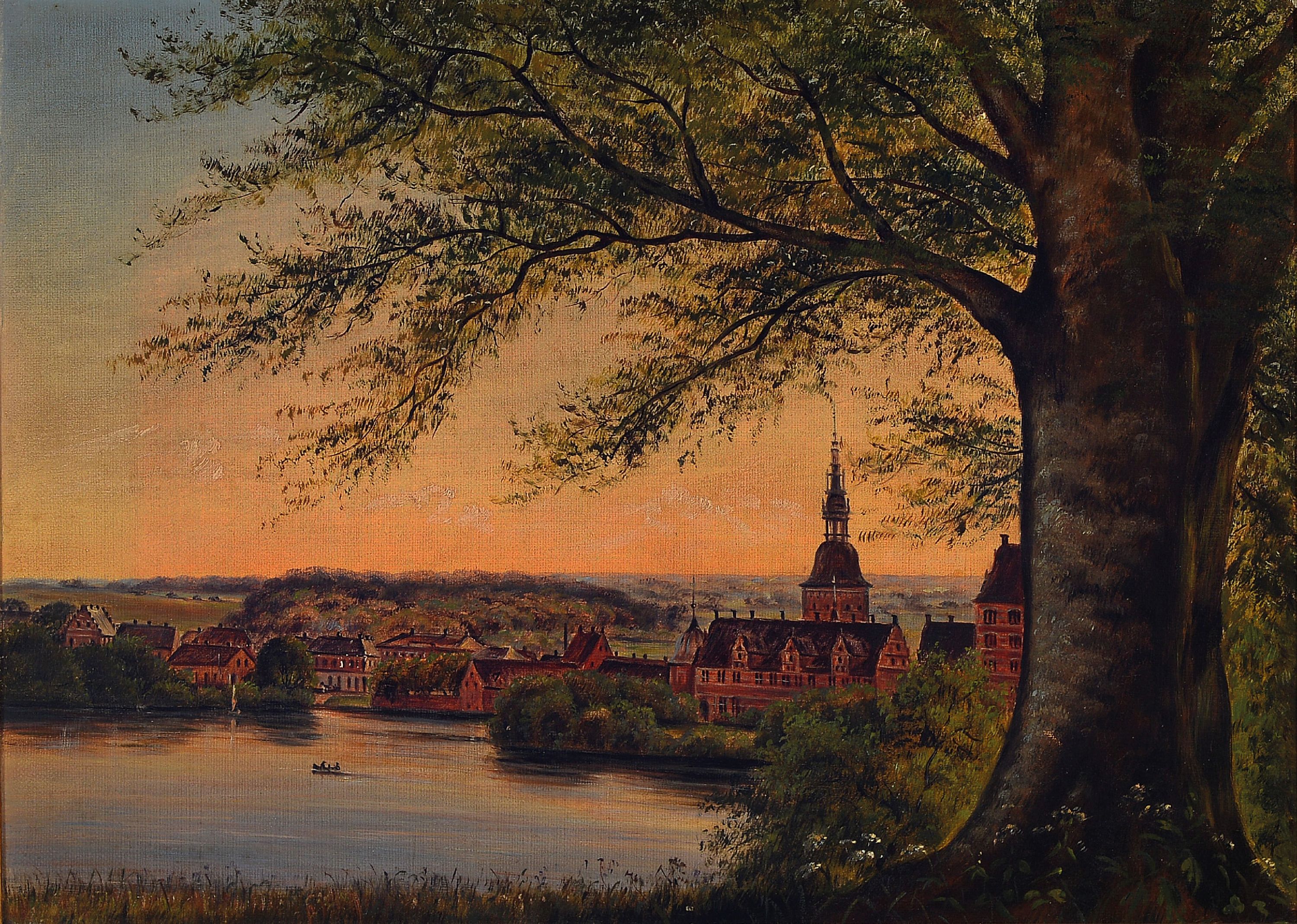 Image 27070891 - Unbekannter Künstler der Mitte des 19.Jh., Ansicht wohl Schloss Frederiksborg in ...