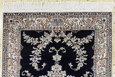 27070855a - Nain fein, Persien, Ende 20.Jhd, Korkwolle mit Seide, ca. 146 x 100 cm, EHZ: 2, ...