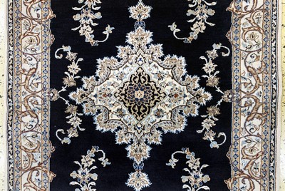 27070855b - Nain fein, Persien, Ende 20.Jhd, Korkwolle mit Seide, ca. 146 x 100 cm, EHZ: 2, ...