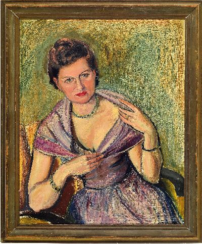 27070904k - Hermann Jürgens, 1914 Heidelberg-1967 Godramstein, 2 Damenbildnisse, skizzenhaft ...