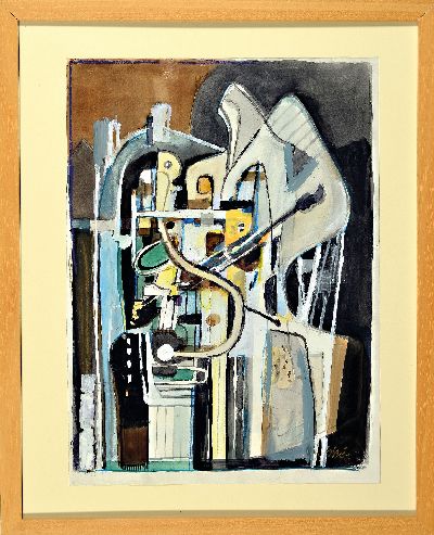 27070912k - Friedrich Josse, 1897 Wolfstein/Pfalz-1994 Speyer, ´Schlangenlinie im Getriebe´, ...