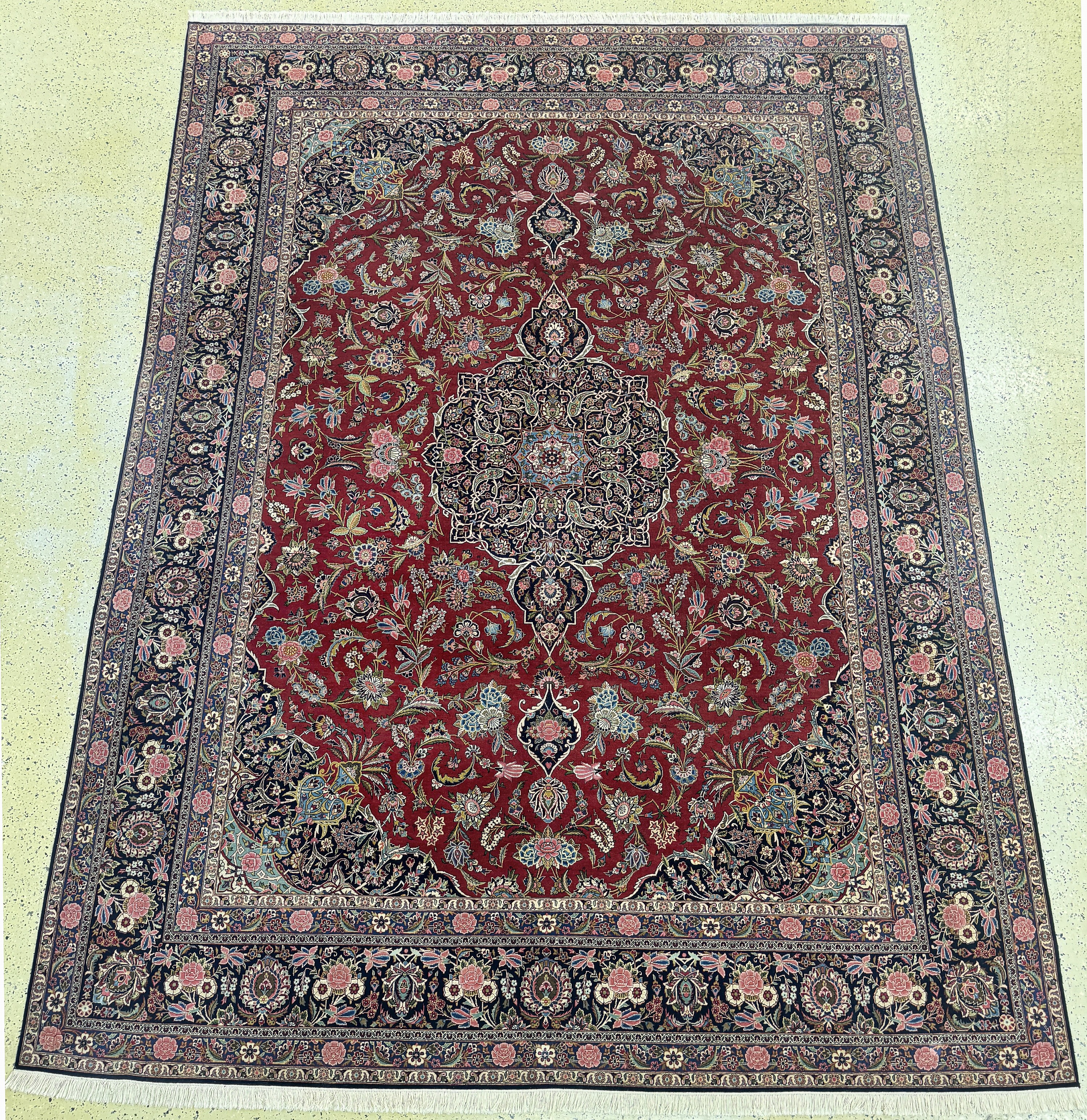 Image 27071222 - Keschan Kork fein, Persien, Anfang 20.Jhd, Korkwolle auf Baumwolle, ca. 430 x 312 cm, ...