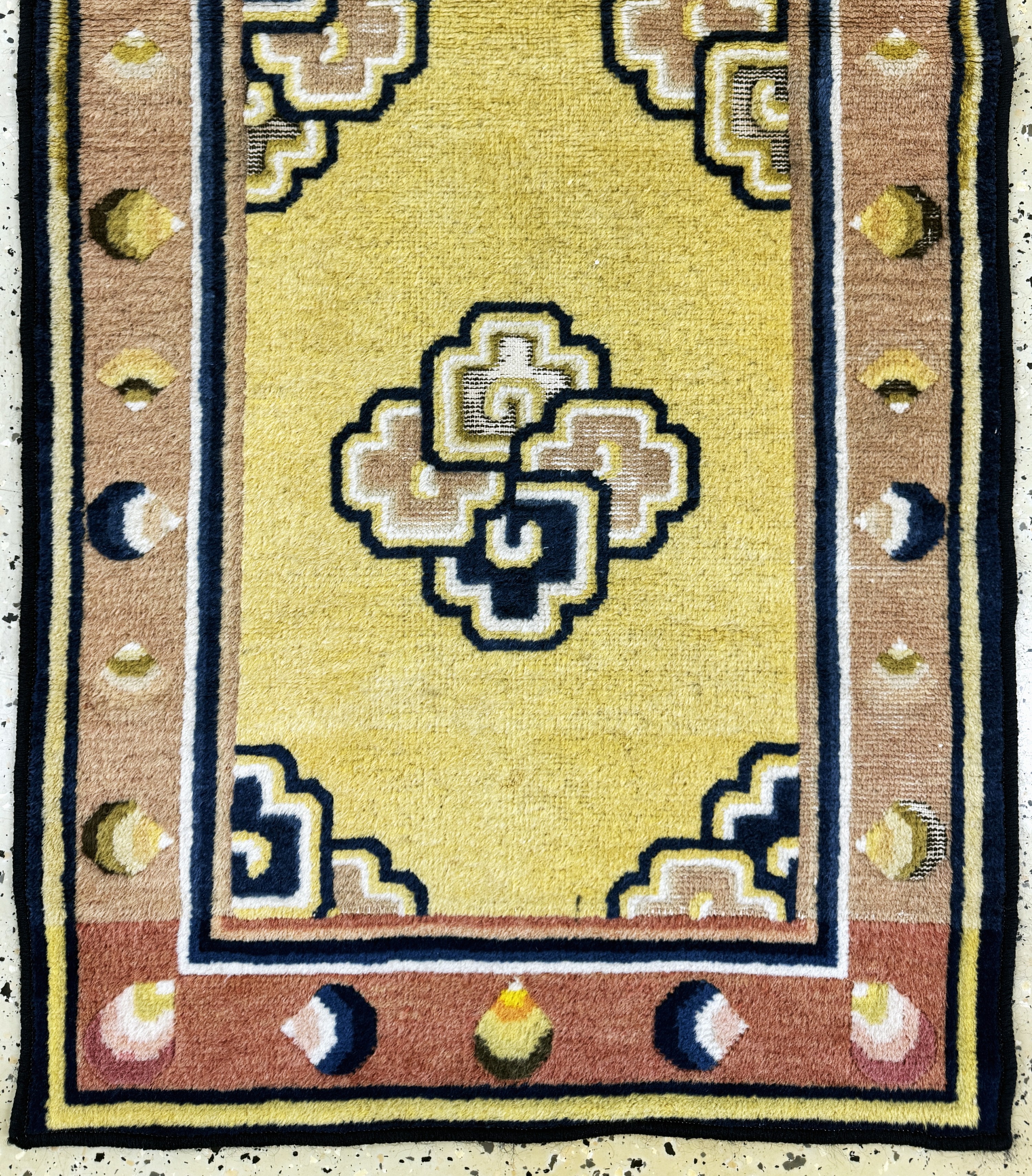 Detail e: 1 paar Ning-Hsia antik, China, um 1900, Wolle auf Baumwolle, ca. 156 x 69 cm, Oxidiert, EHZ: 2(restauriert)