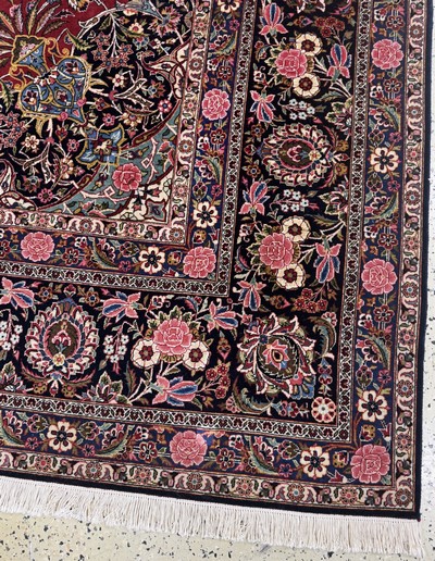 27071222a - Keschan Kork fein, Persien, Anfang 20.Jhd, Korkwolle auf Baumwolle, ca. 430 x 312 cm, ...
