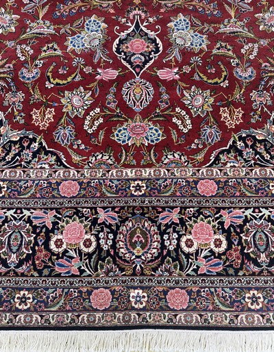 27071222b - Keschan Kork fein, Persien, Anfang 20.Jhd, Korkwolle auf Baumwolle, ca. 430 x 312 cm, ...