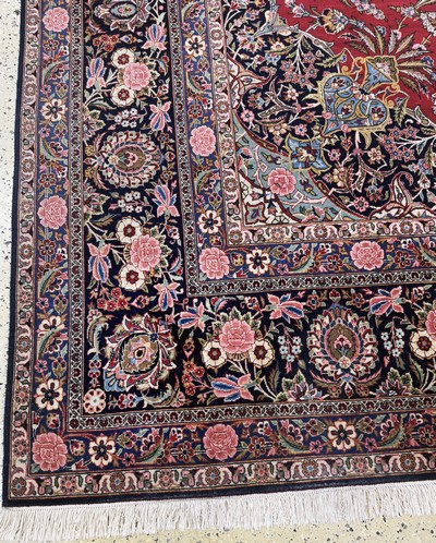 27071222i - Keschan Kork fein, Persien, Anfang 20.Jhd, Korkwolle auf Baumwolle, ca. 430 x 312 cm, ...