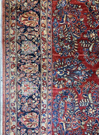 27071255c - Us Re-Import Saruk, Persia, early 20th century, wool on cotton, approx. 350 x 270 cm,in ...