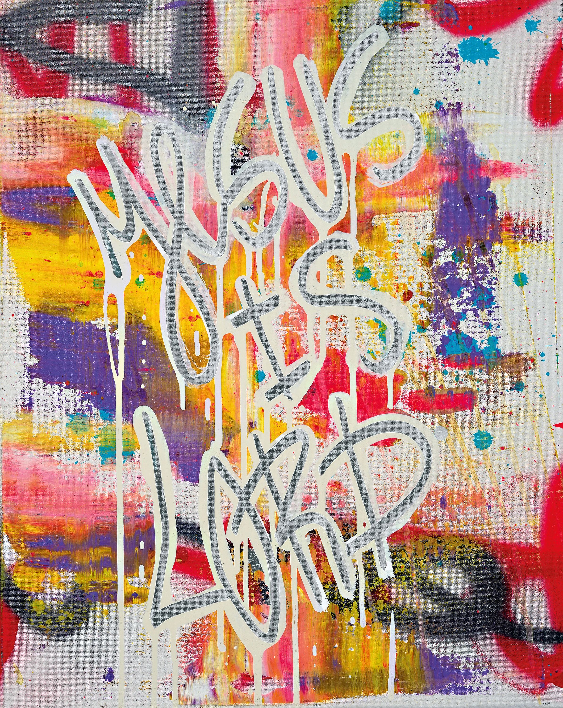 Image 27071575 - Karl Lagasse, geb. 1981, Jesus is Lord, Acryl auf Lwd, rückseitig betitelt und ...