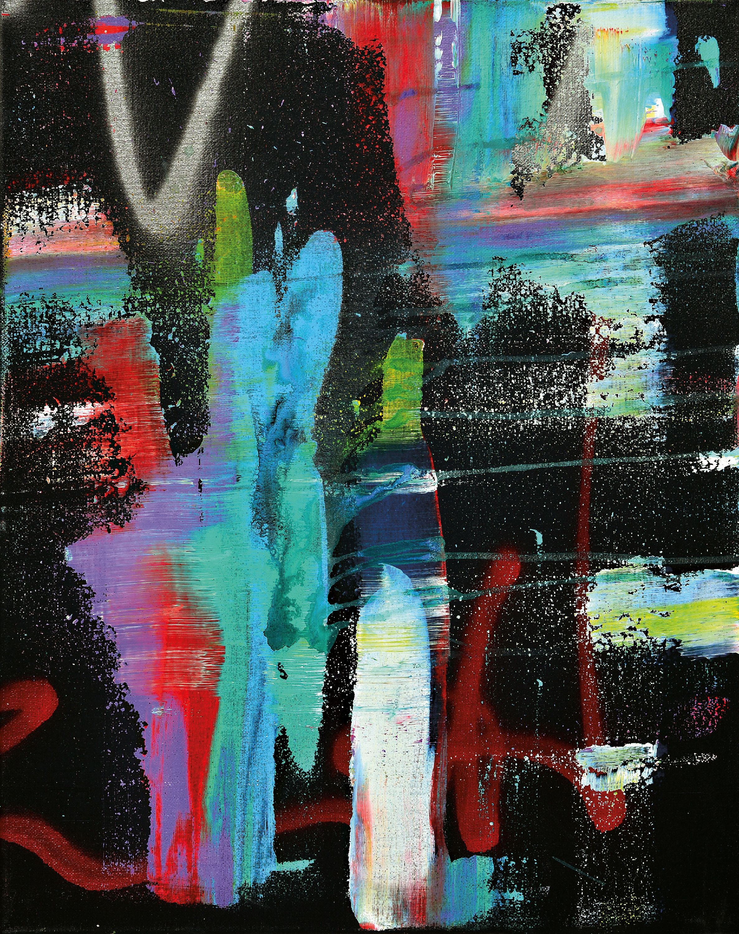 Image 27071576 - Karl Lagasse, geb. 1981, Star 7, Acryl auf Lwd, rückseitig betitelt und signiert, ca. ...