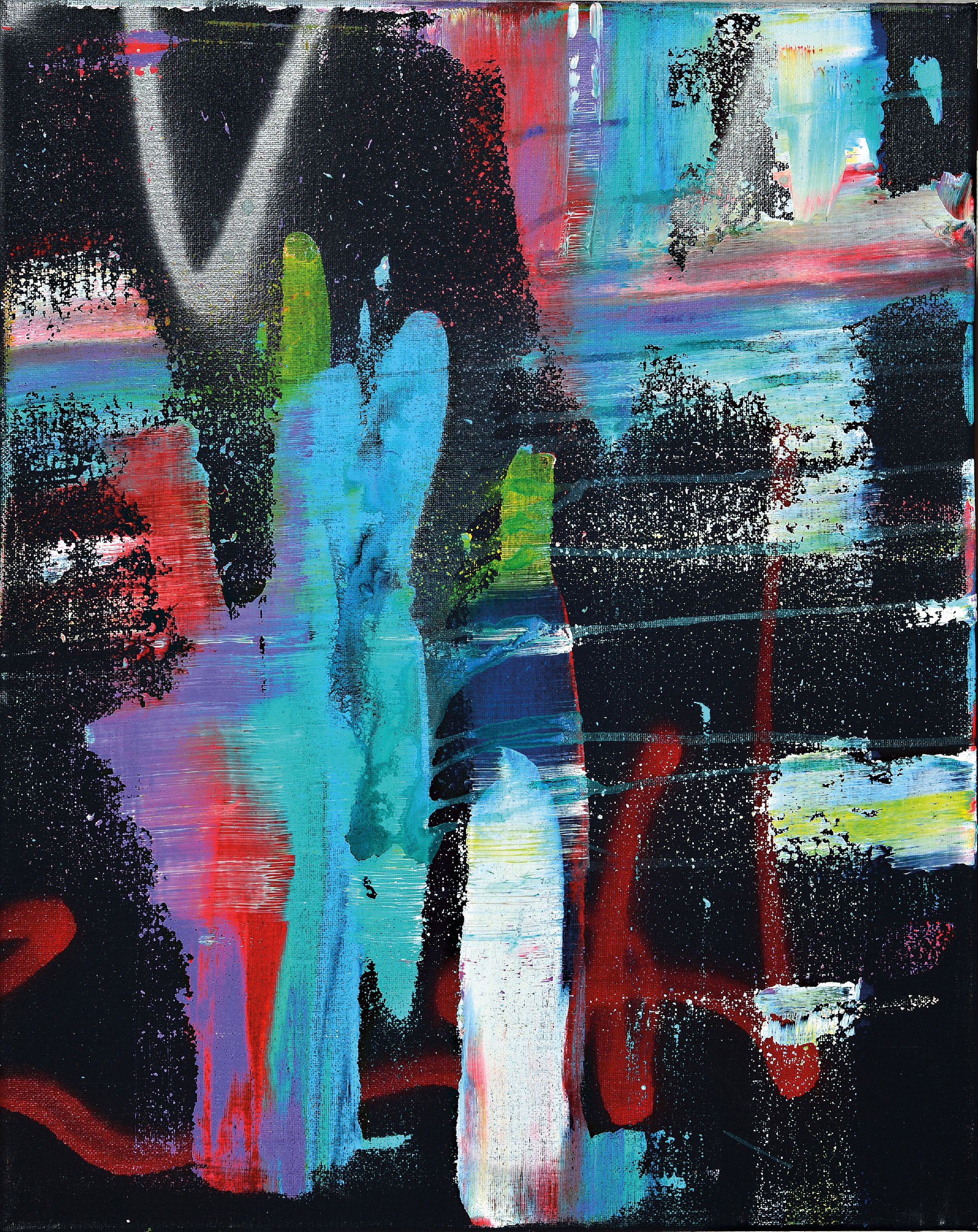 Detail k: Karl Lagasse, geb. 1981, Star 7, Acryl auf Lwd, rückseitig betitelt und signiert, ca. 50x40cm, mit Zertifikat