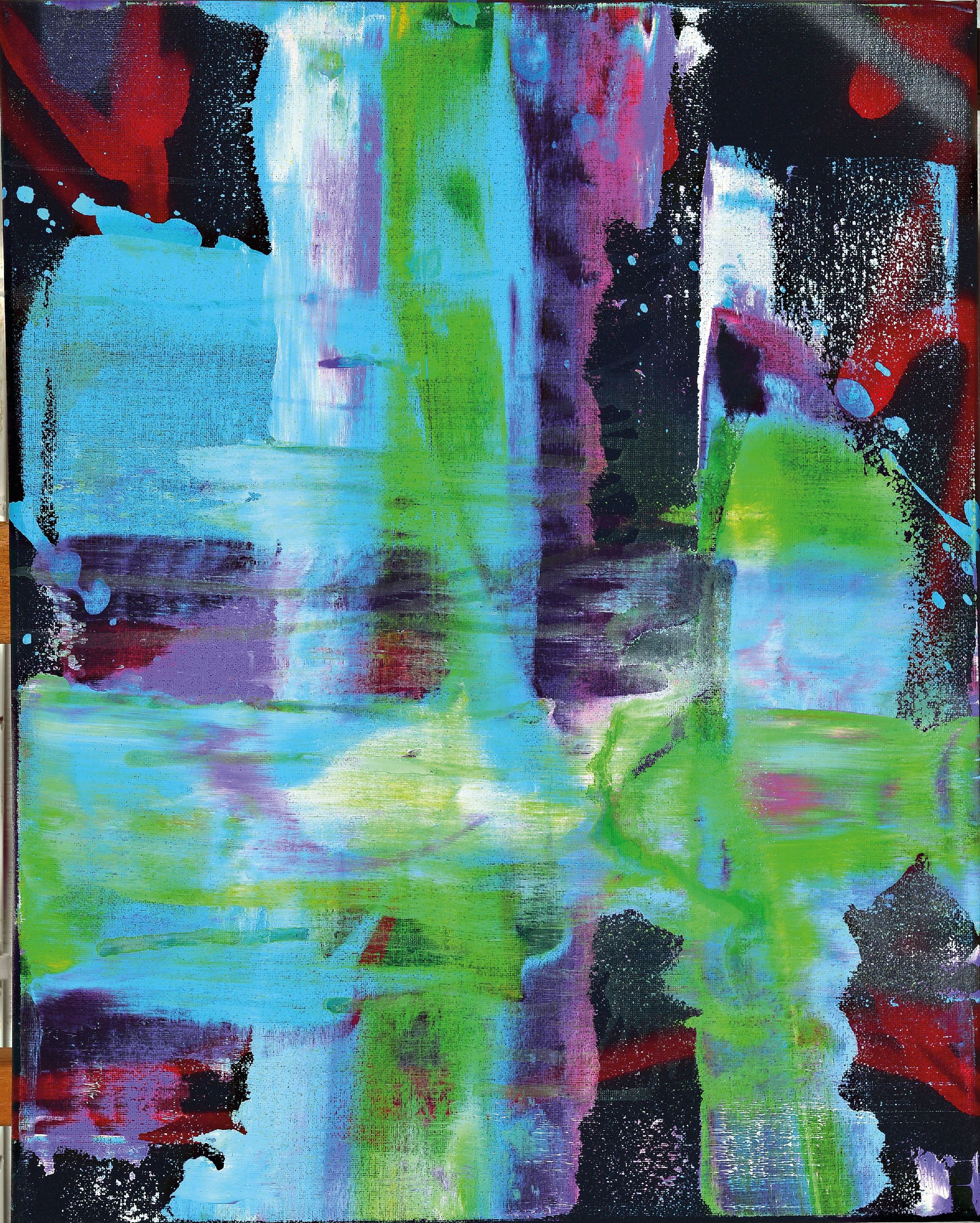 Detail k: Karl Lagasse, geb. 1981, One Fish III, Acryl auf Lwd, rückseitig betitelt und signiert, ca. 50x40cm, mit Zertifikat