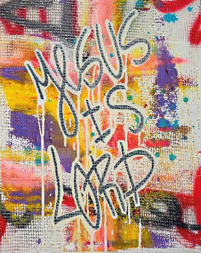 27071575k - Karl Lagasse, geb. 1981, Jesus is Lord, Acryl auf Lwd, rückseitig betitelt und ...