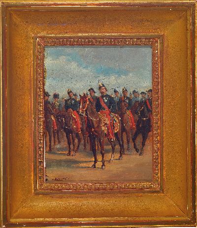 27071583k - Ernest Meissonier, 1815 Lyon-1891 Paris, Der Feldzug Napoleons III. im Jahr 1859, ...