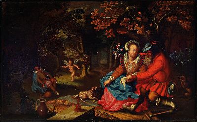 27071599k - Zuschreibung: Davis Vinkboons, 1576 Mechelen-1632 Amsterdam, Allegorie auf die Liebe: ...