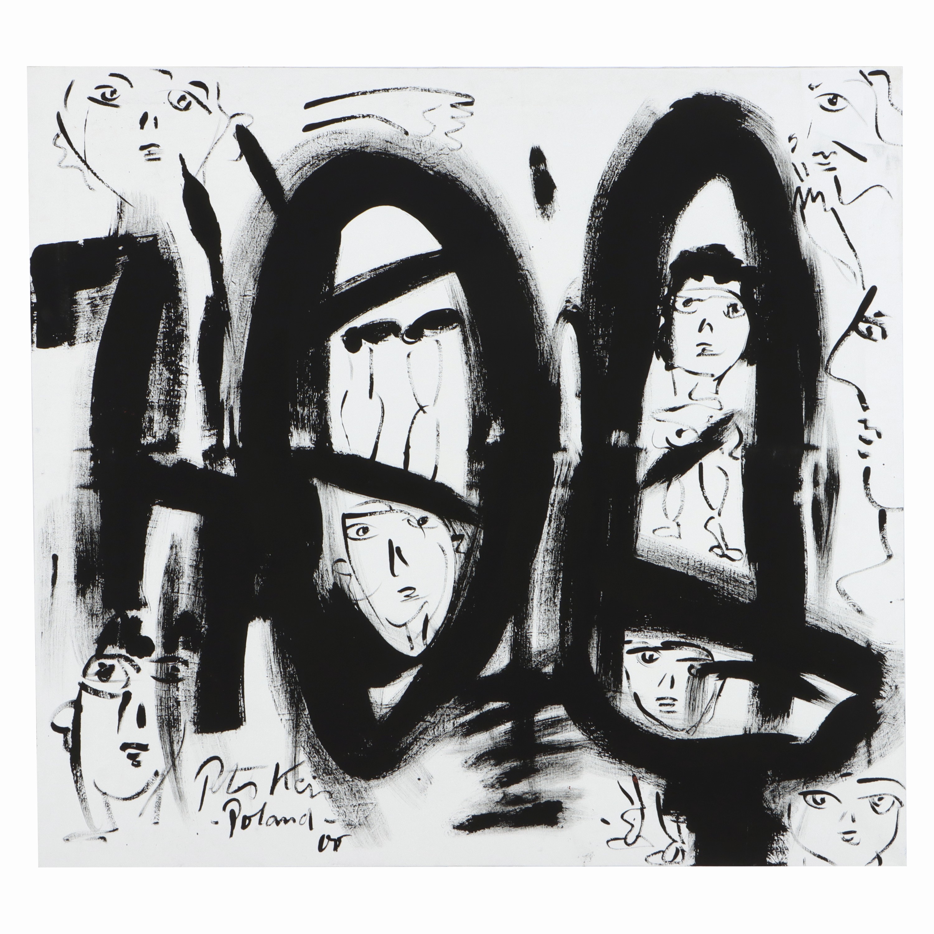 Image 27071643 - Peter Robert Keil, 2000, Poland, ohne Titel, ca. 100x110 cm, signiert u. datiert, ...