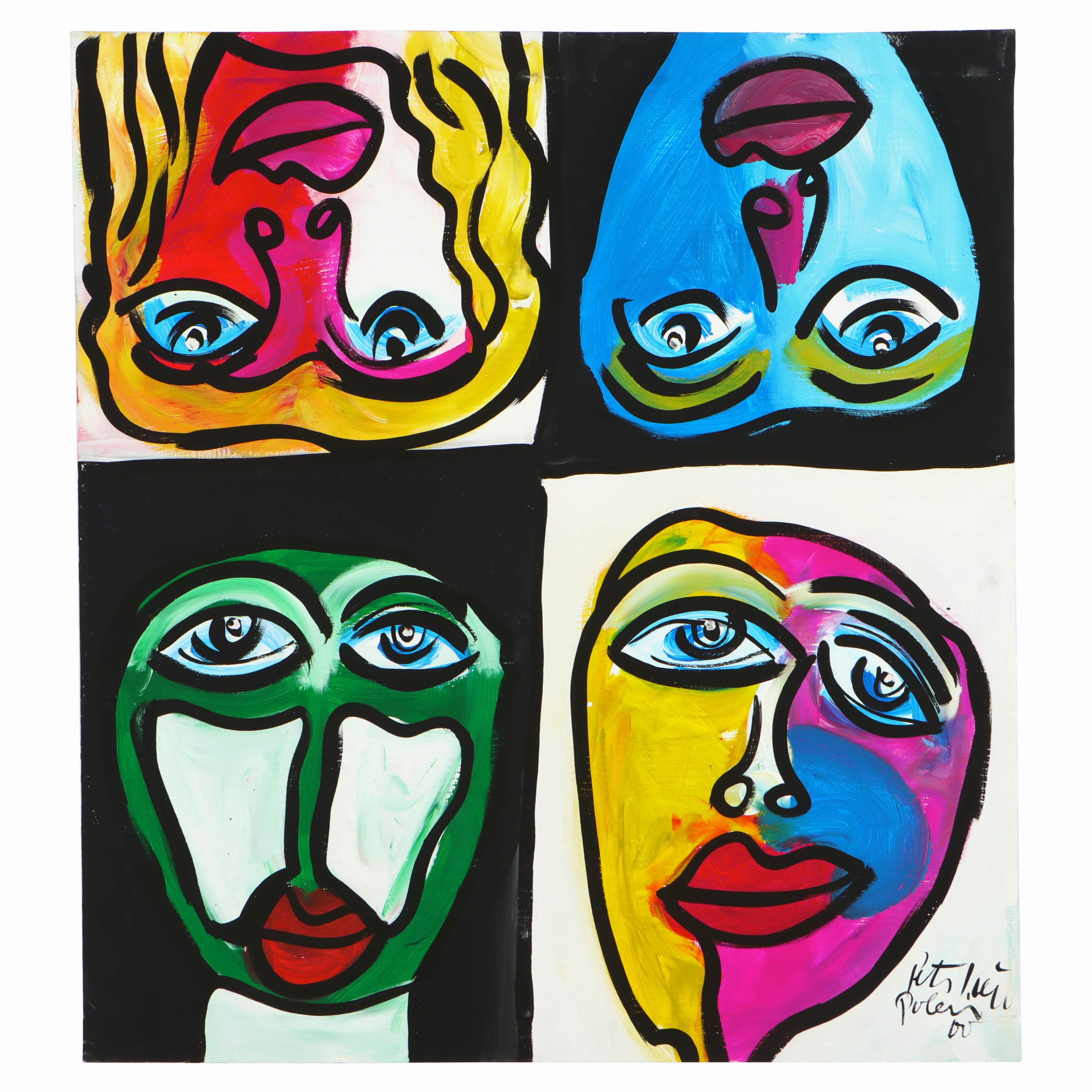 Image 27071647 - Peter Robert Keil, 2000, Polen, ohne Titel, ca. 110x100 cm, signiert u. datiert, ...