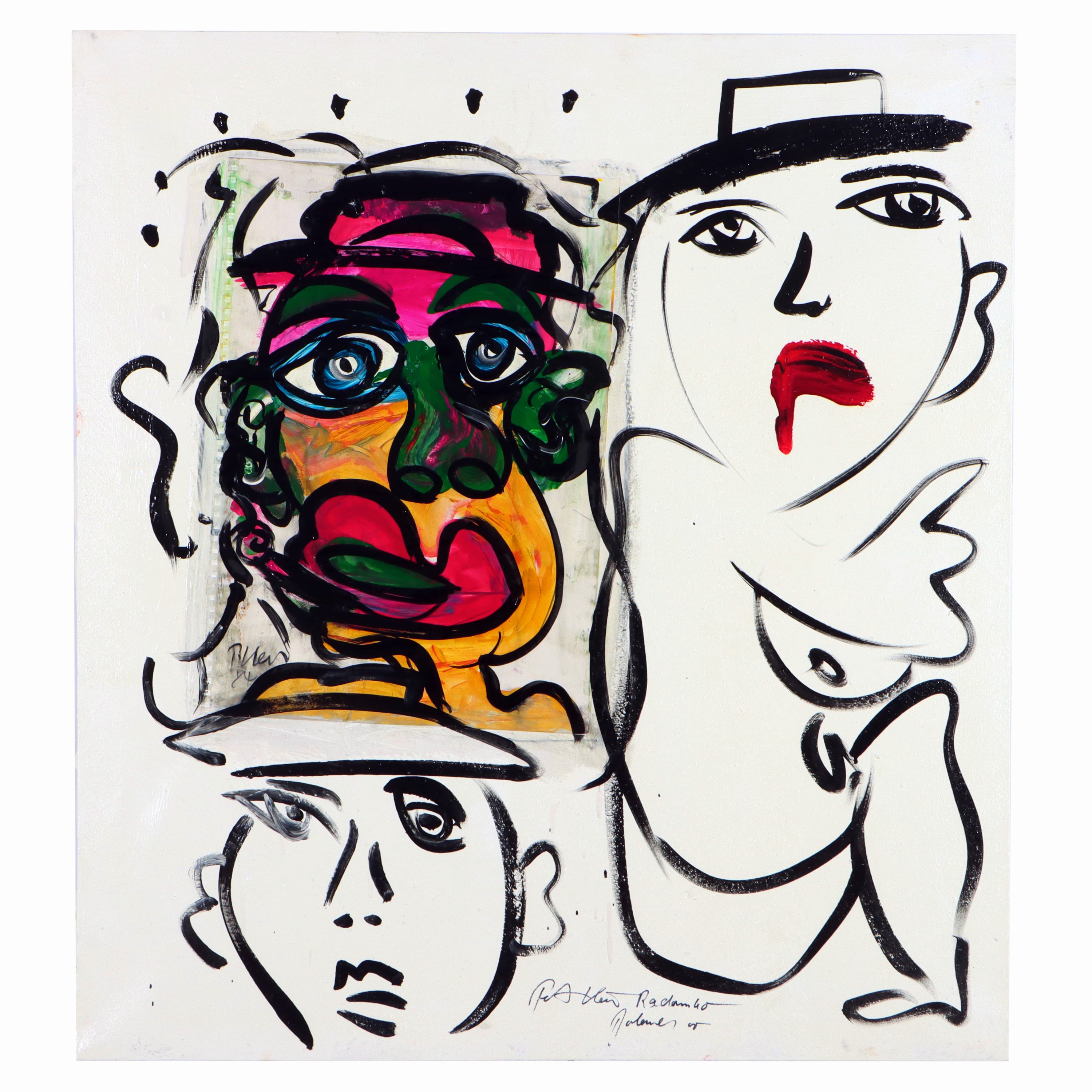 Image 27071660 - Peter Robert Keil, 2000, Radomsko Poland, ohne Titel, ca. 110x100 cm, signiert u. ...