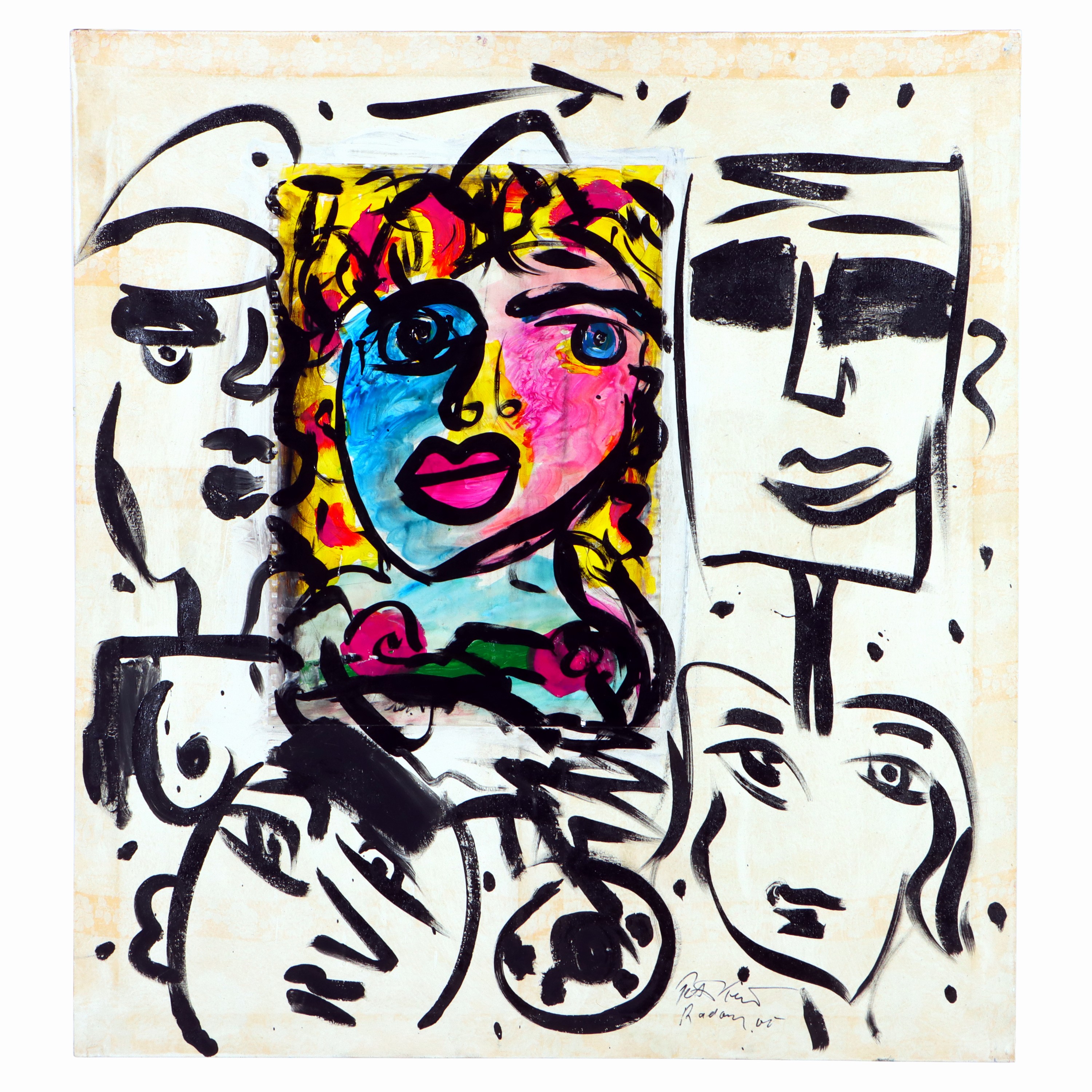 Image 27071670 - Peter Robert Keil, 2000, Radom, ohne Titel, ca. 110x100 cm, signiert u. datiert, ...
