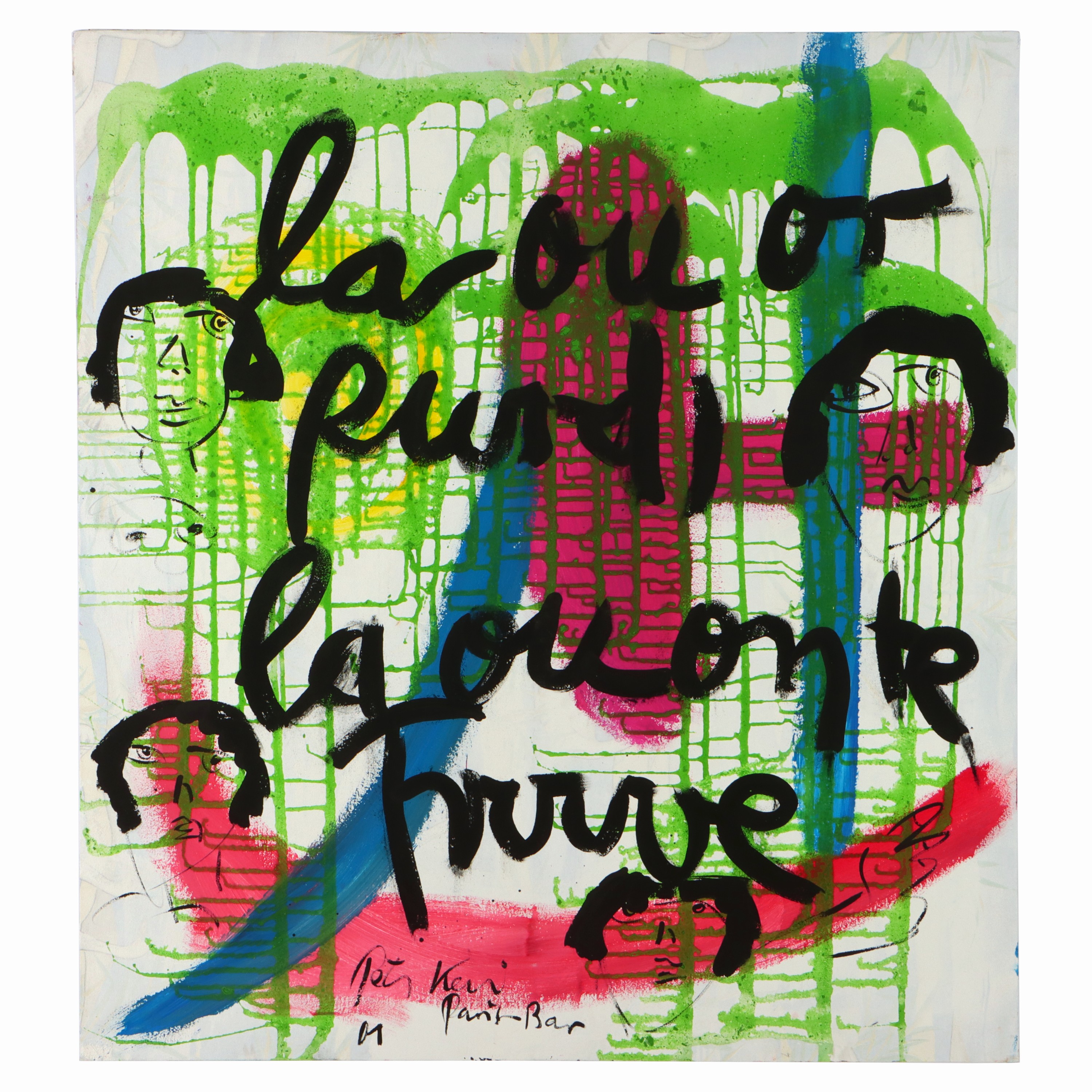 Image 27071688 - Peter Robert Keil, 2001, Titel: ´Paris-Bar´, ca. 110x100 cm, signiert u. datiert, ...