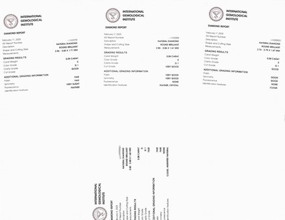 27071603a - Lot 4 lose Brillanten, zus. 0.33 ct, 1 x 0.08 ct hochfeines Weiß(D)/si1, 1 x 0.09 ct ...