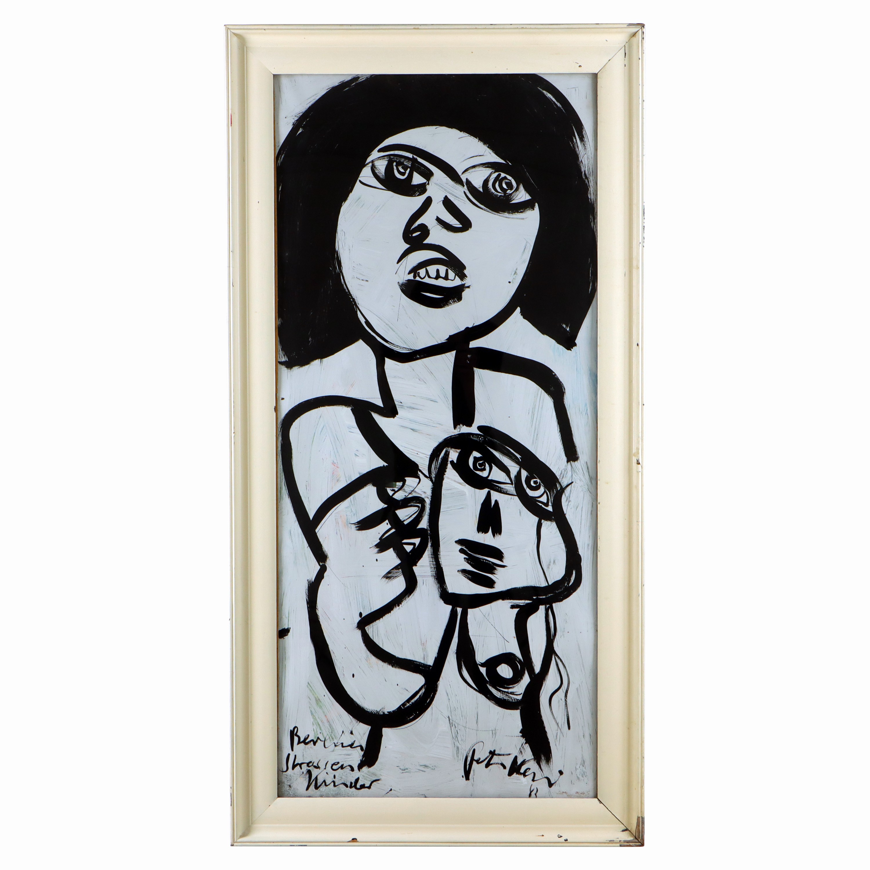 Image 27071712 - Peter Robert Keil, 1983, Titel: ´Berliner Strassen Kinder´, ca. 110x50 cm, signiert u. ...