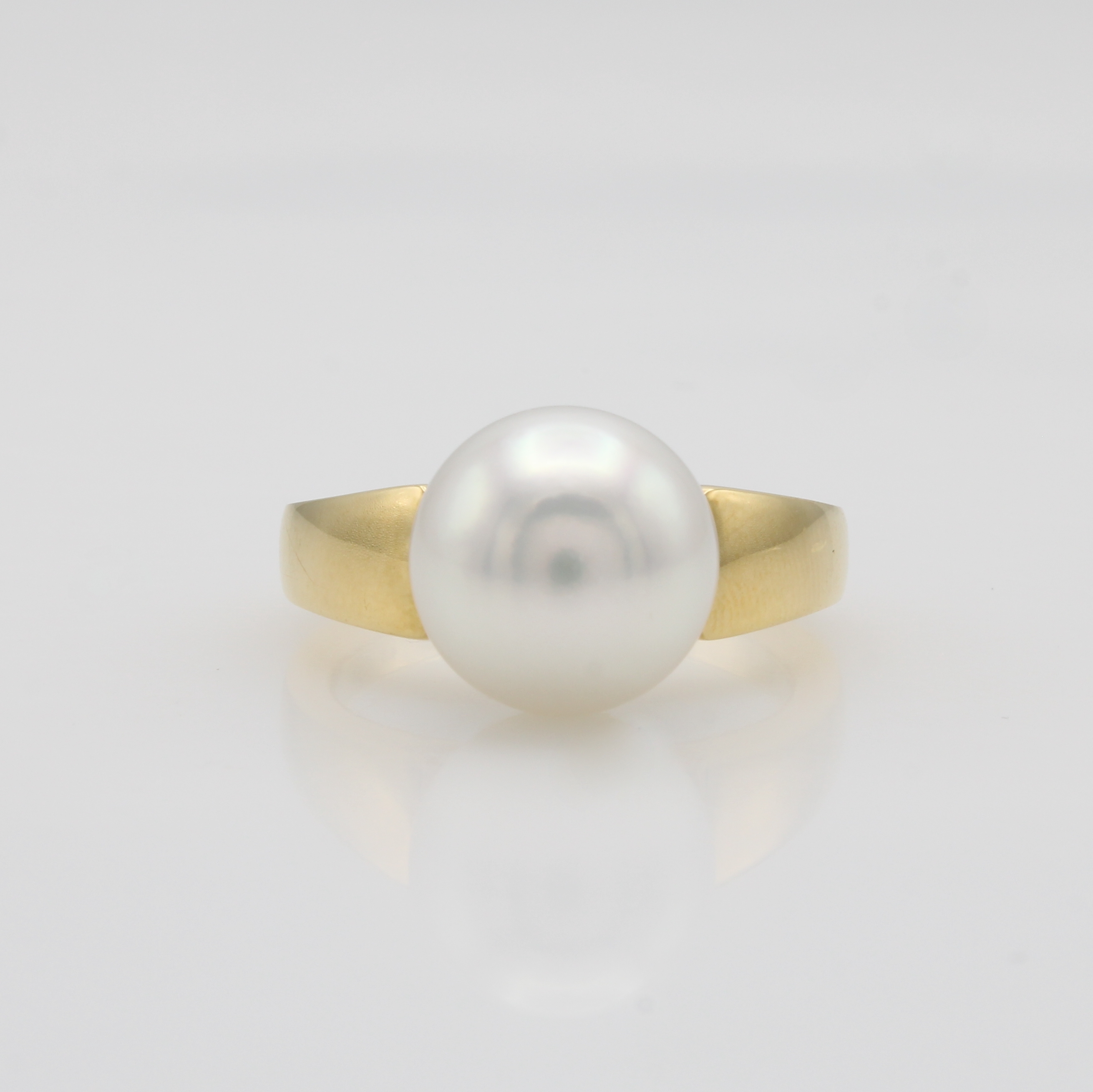 Image 27071773 - Ring mit Südseezuchtperle, RG 750/000, weißePerle, D. ca. 11-12 mm, RW ca. 55 ...