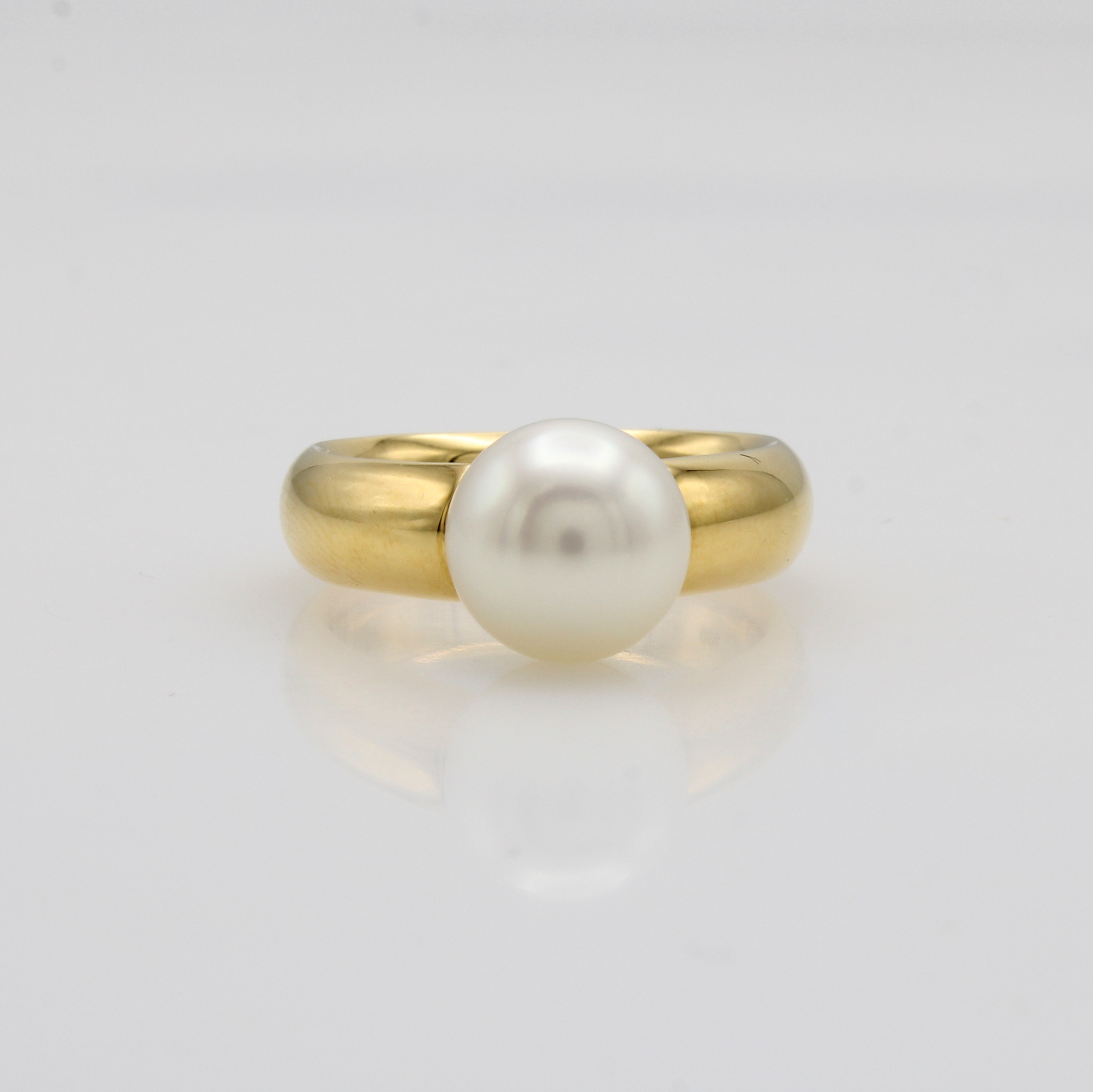 Image 27071774 - Ring mit Südseezuchtperle, RG 750/000, weißePerle, D. ca. 9-10 mm, RW ca. 56 ...