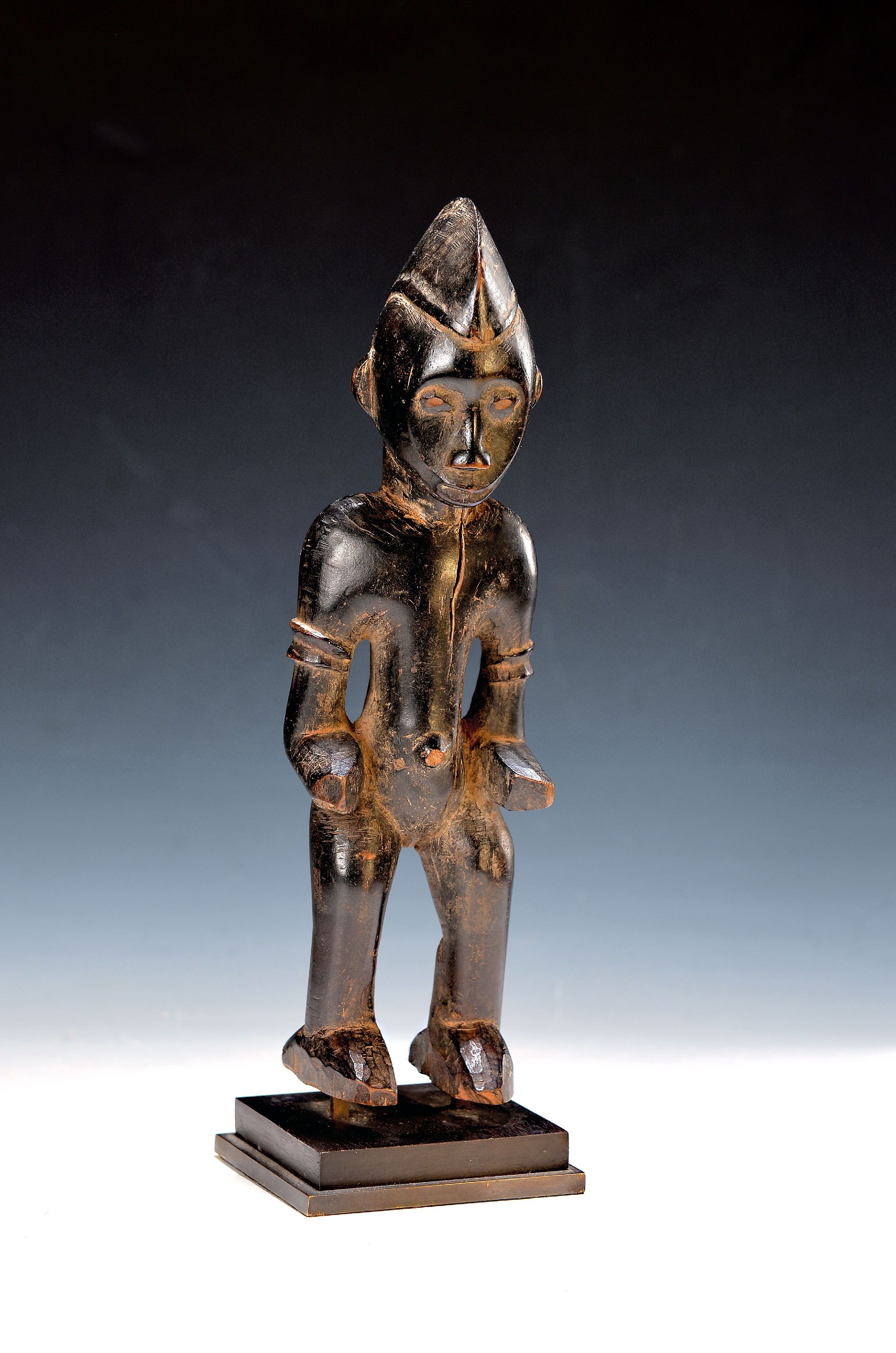Image 27071777 - Männliche Ahnenfigur, Senufo, Elfenbeinküste, 20.Jh., Holz vollplastisch geschnitzt, ...