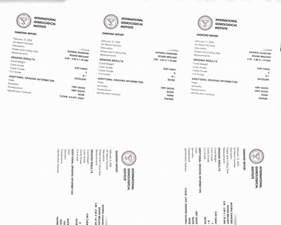 27071750a - Lot 5 lose Brillanten, zus. 0.44 ct, 1 x 0.09 ct hochfeines Weiß(E)/si1, 1 x 0.09 ct ...