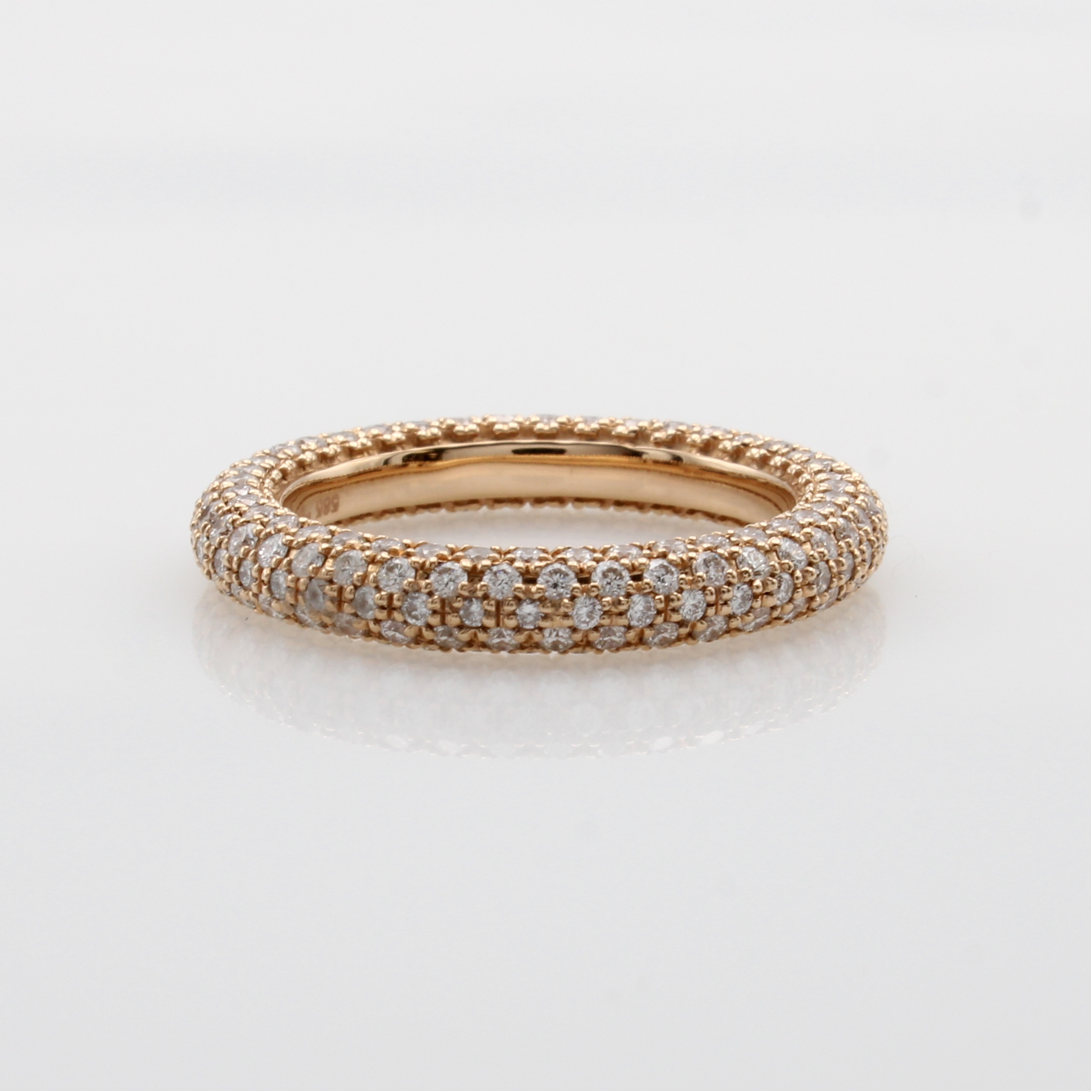 Image 27072037 - Ring mit Brillanten, RoséG 585/000, Schiene auch seitl. bes. m. Brill. zus. ca. 1.70 ct ...